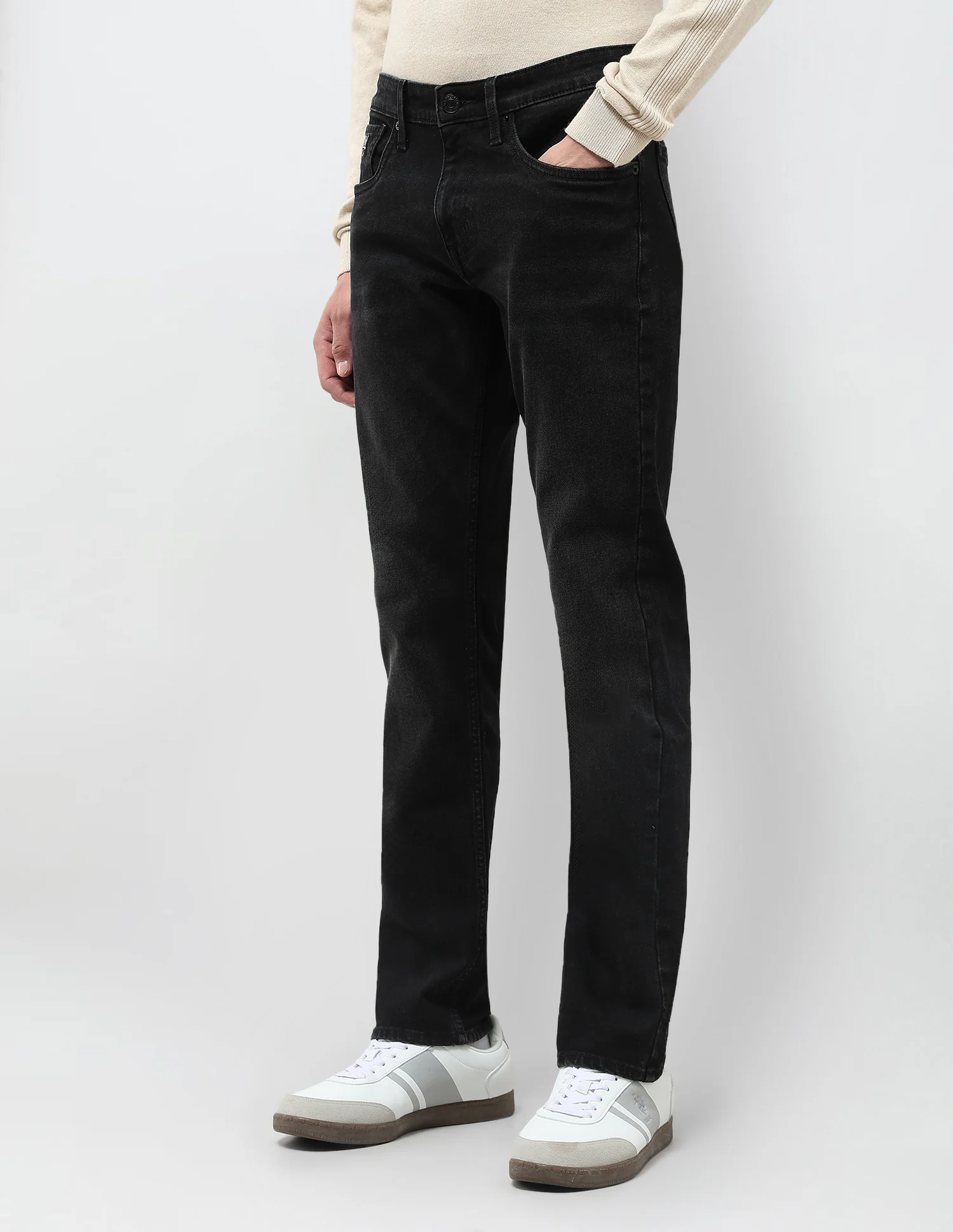 Brandon Slim Tapered Fit Mid Rise Jeans - Image 4