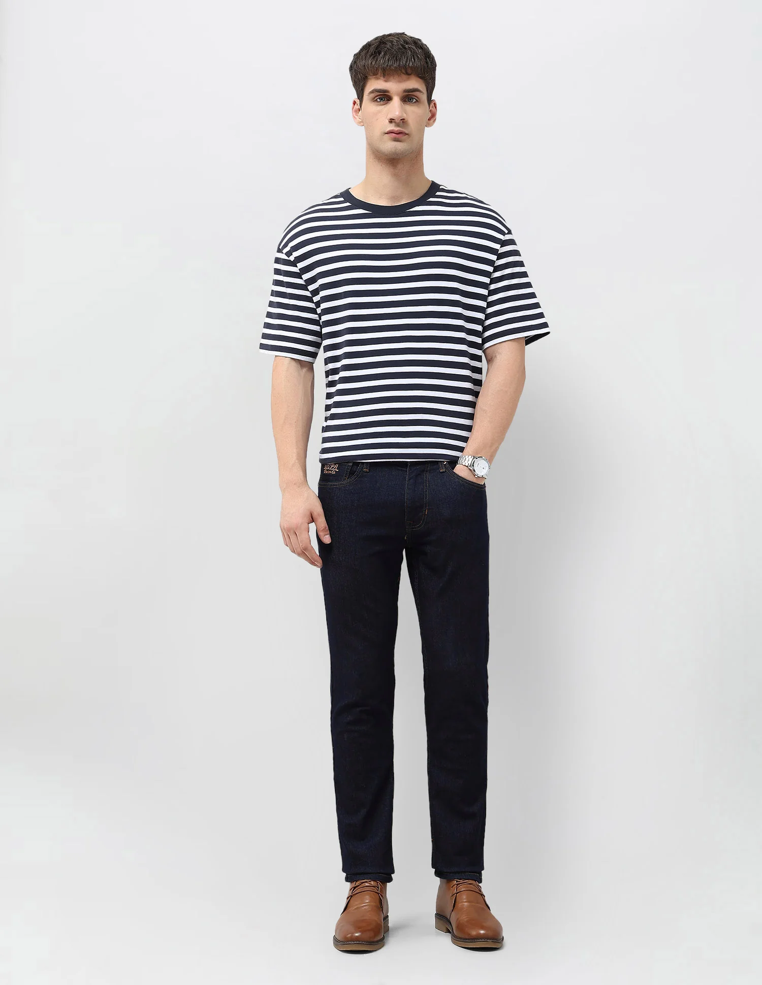 Brandon Slim Tapered Fit Mid Rise Jeans - Image 3