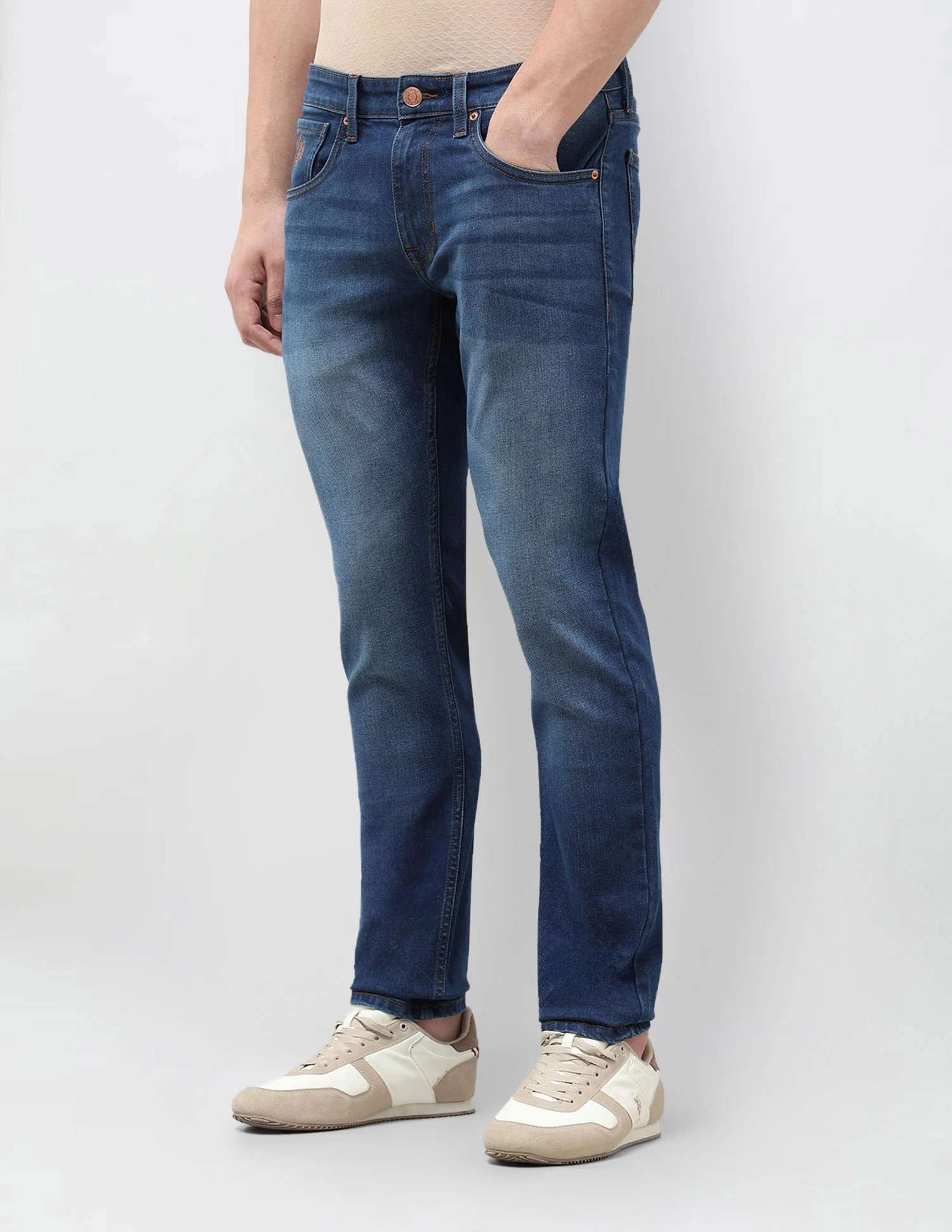 Brandon Slim Tapered Fit Mid Rise Jeans - Image 4