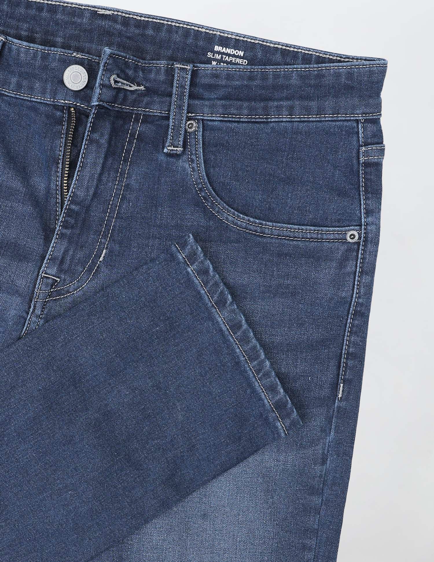 Brandon Slim Tapered Fit Mid Rise Jeans - Image 2