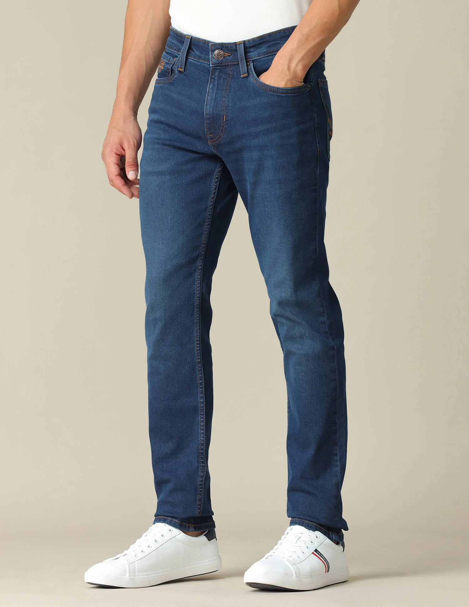 Brandon Slim Tapered Fit Mid Rise Jeans - Image 4