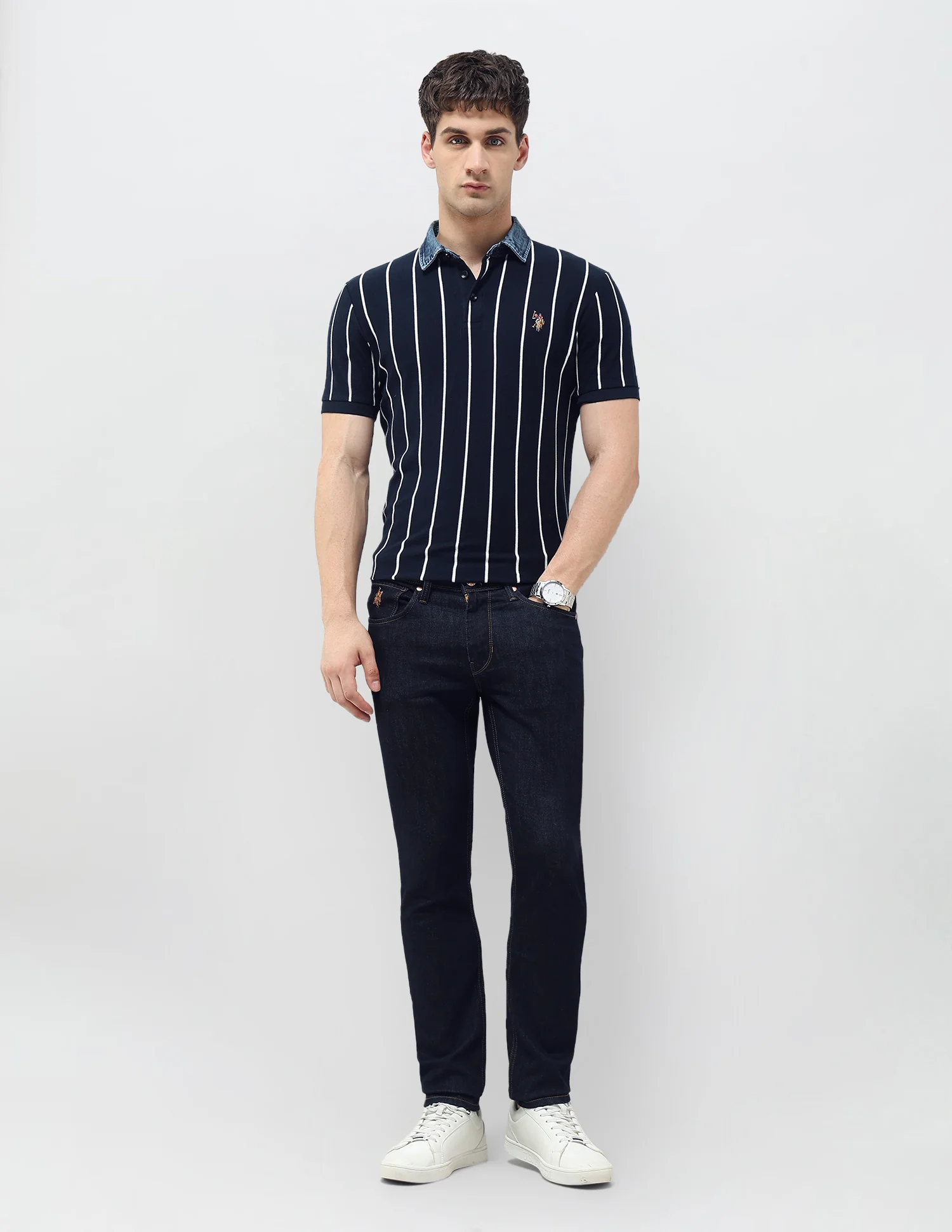 Brandon Slim Tapered Fit Mid Rise Jeans - Image 3
