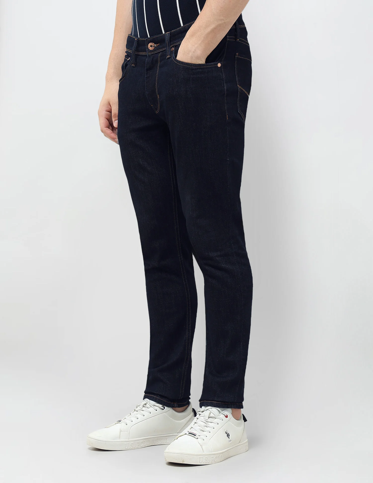 Brandon Slim Tapered Fit Mid Rise Jeans - Image 4