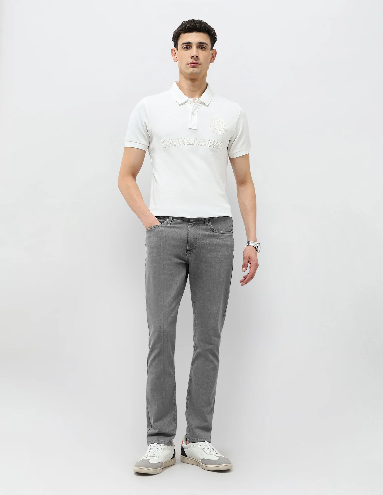 Brandon Slim Tapered Fit Mid Rise Jeans - Image 3