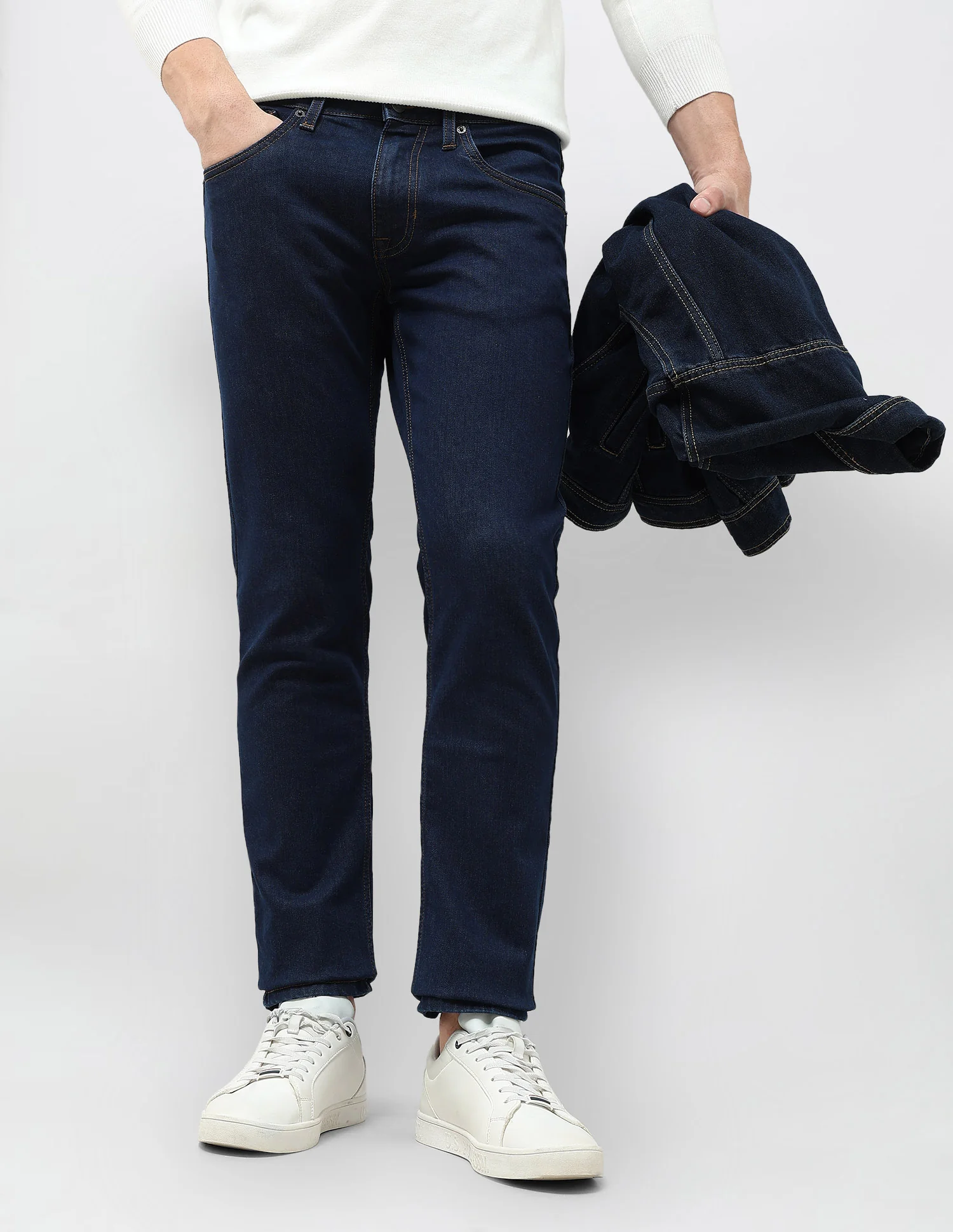 Brandon Slim Tapered Fit Mid Rise Jeans