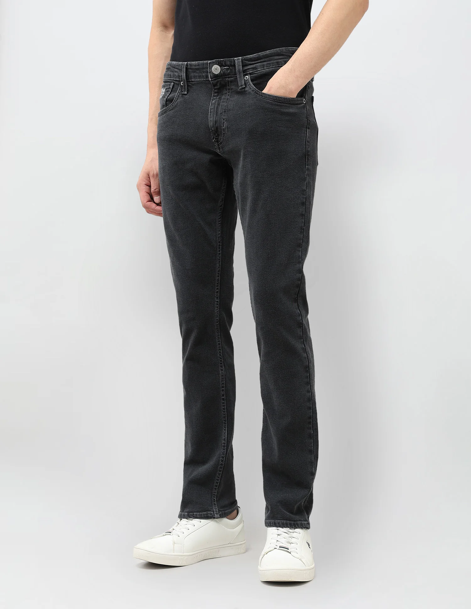Brandon Slim Tapered Fit Mid Rise Jeans - Image 4
