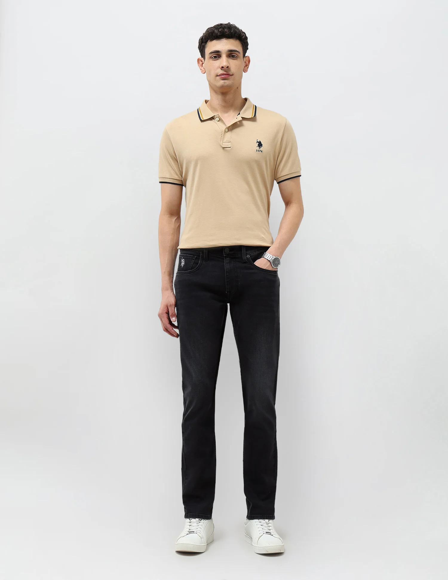 Brandon Slim Tapered Fit Mid Rise Jeans - Image 3
