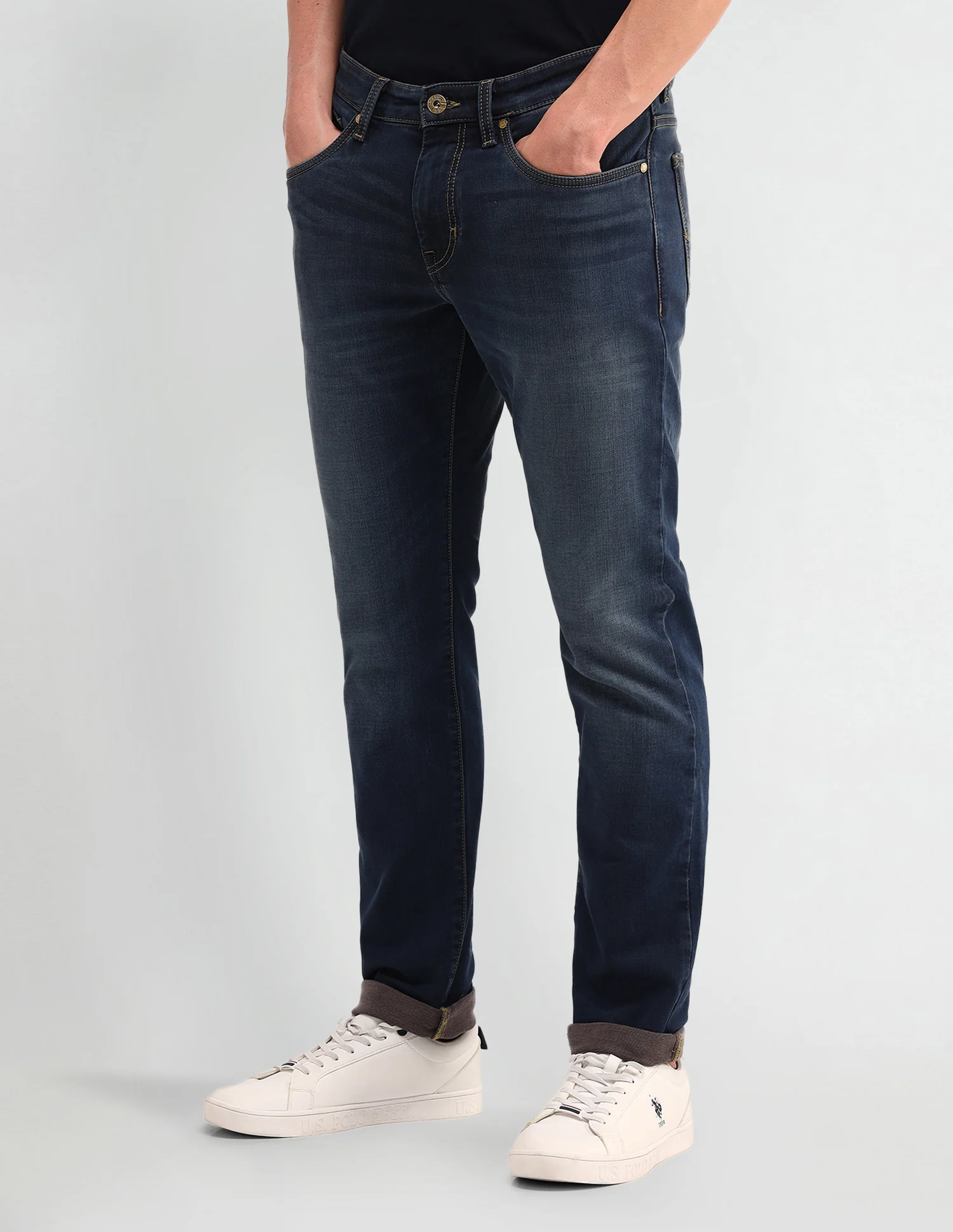 Brandon Slim Tapered Fit Mid Rise Jeans - Image 4