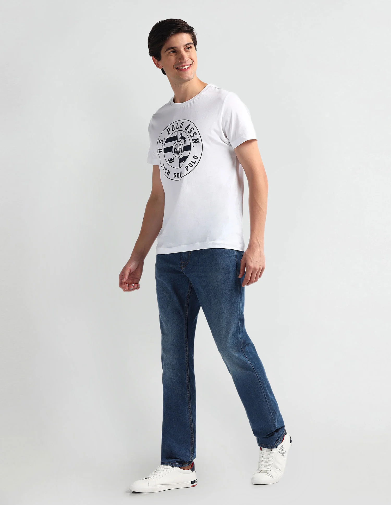 Brandon Slim Tapered Fit Mid Wash Jeans - Image 3