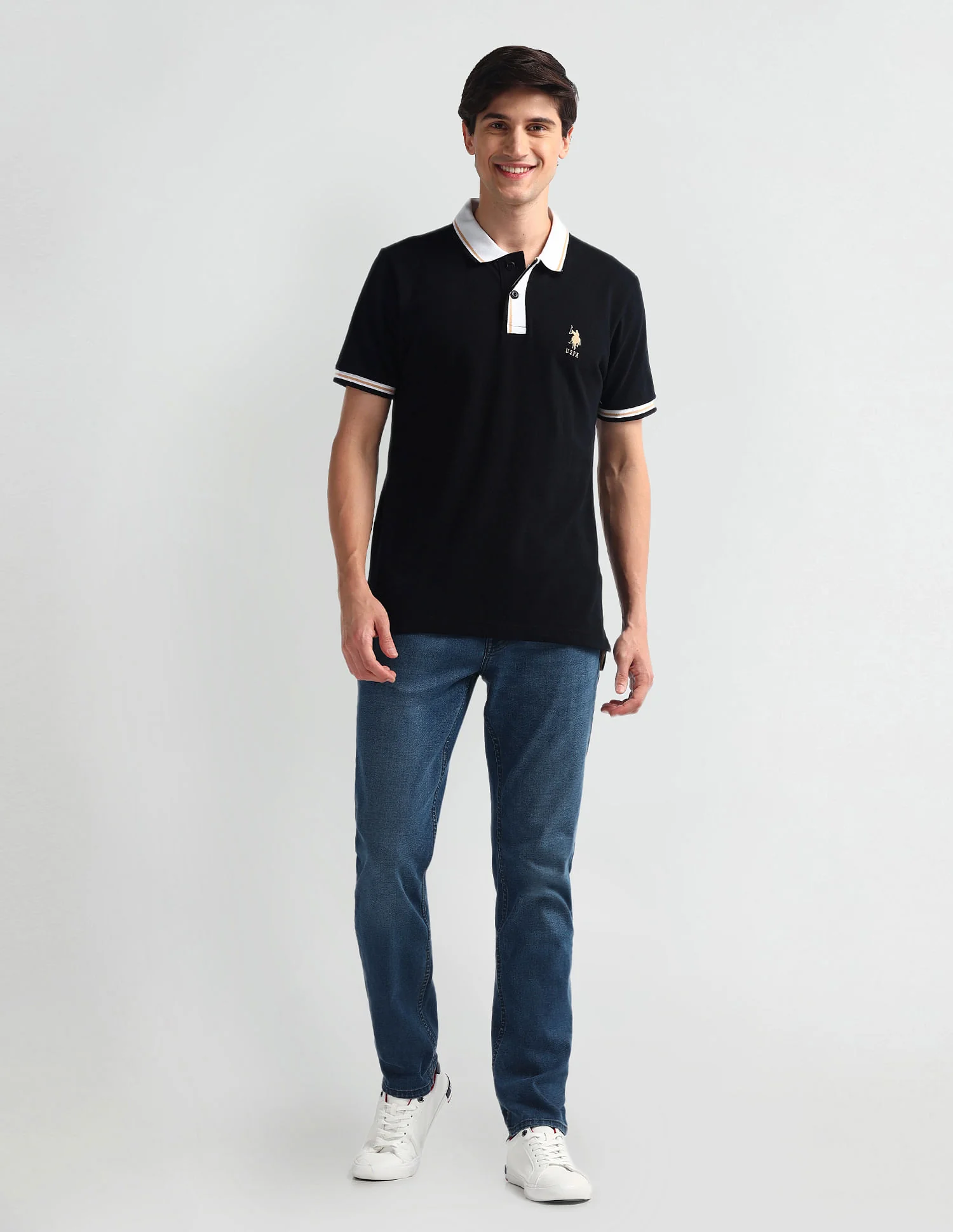 Brandon Slim Tapered Fit Mid Wash Jeans - Image 3
