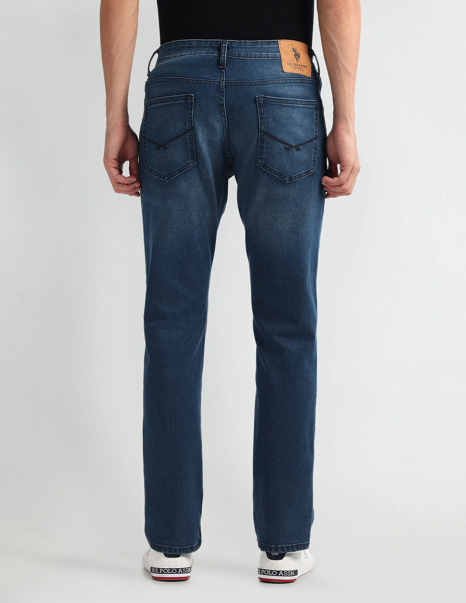 Brandon Slim Tapered Fit Mid Wash Jeans - Image 5