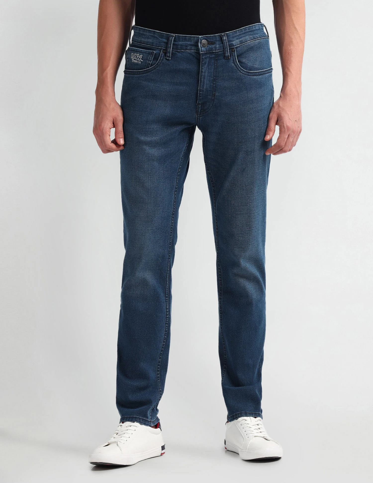 Brandon Slim Tapered Fit Mid Wash Jeans - Image 6