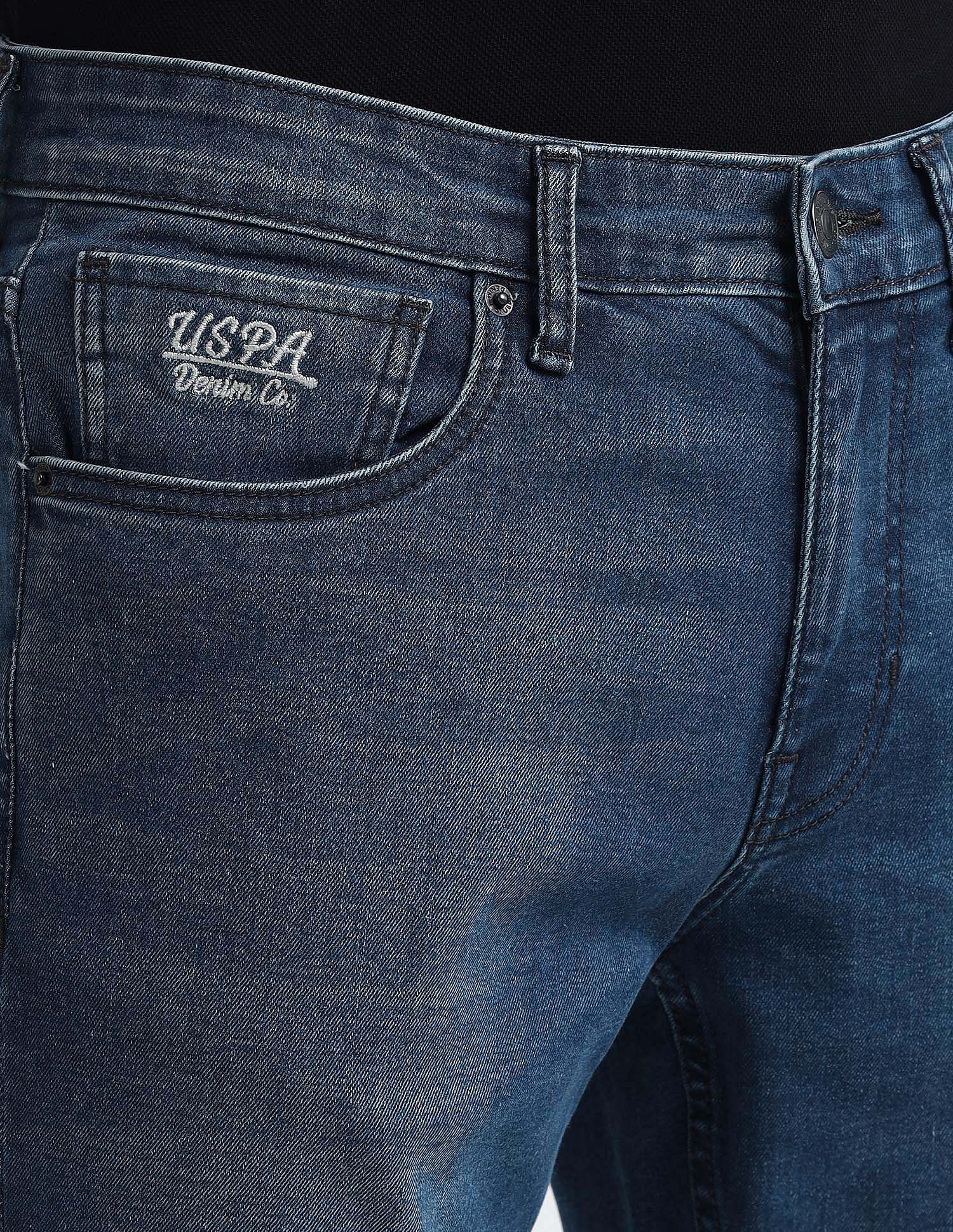 Brandon Slim Tapered Fit Mid Wash Jeans - Image 8
