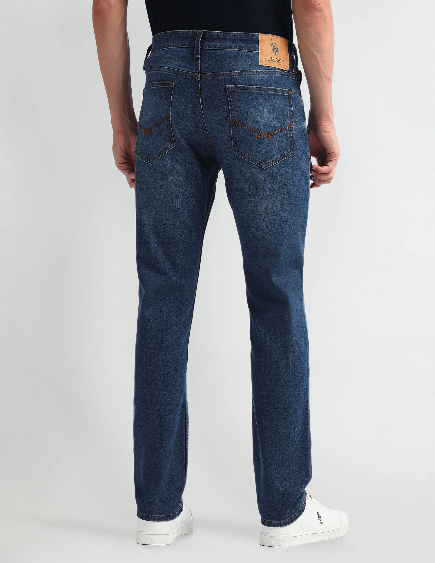 Brandon Slim Tapered Fit Mid Wash Jeans - Image 4