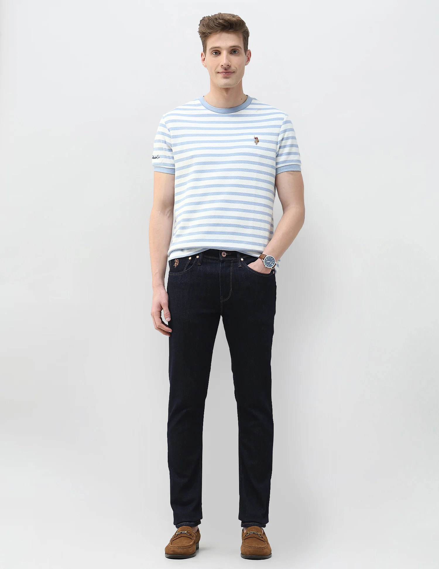 Brandon Slim Tapered Fit Rinsed Jeans - Image 3