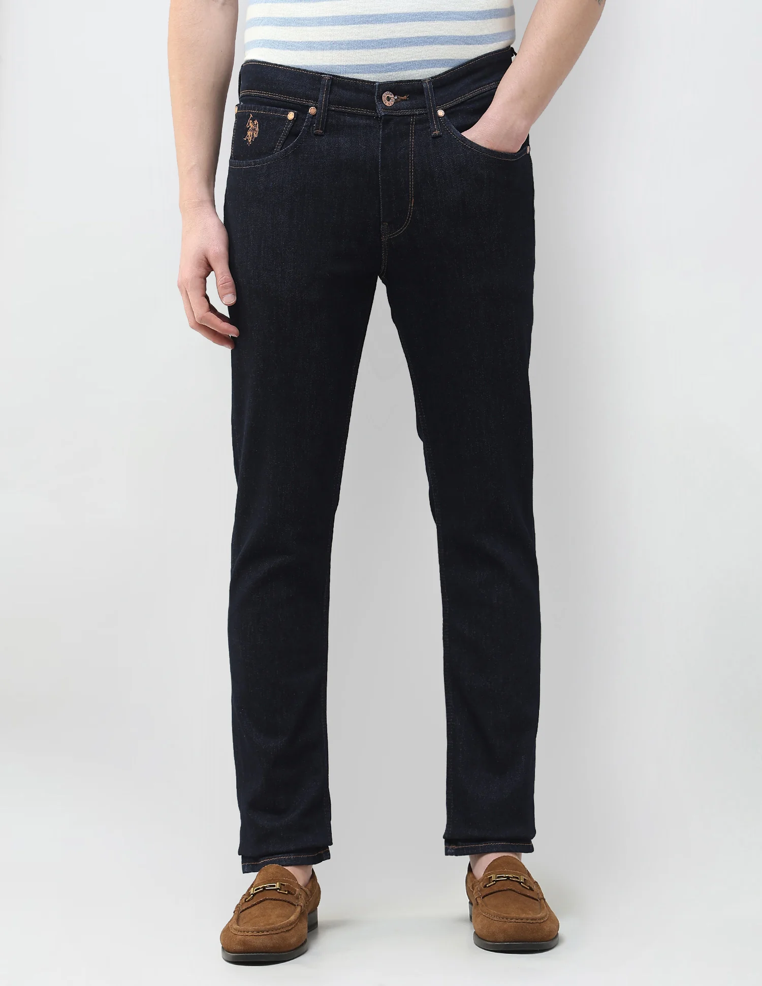 Brandon Slim Tapered Fit Rinsed Jeans - Image 6
