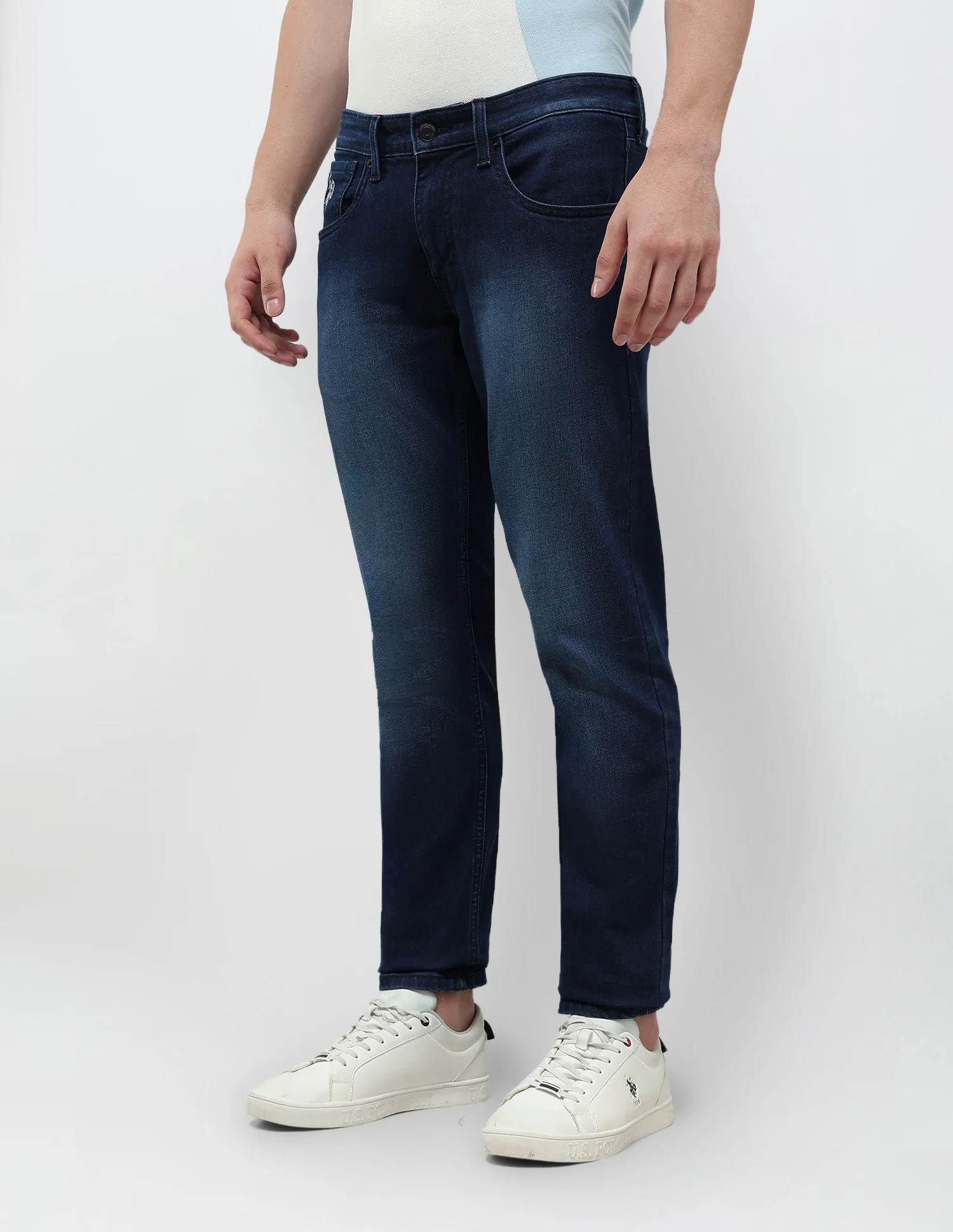 Brandon Slim Tapered Fit Stone Washed Jeans - Image 4