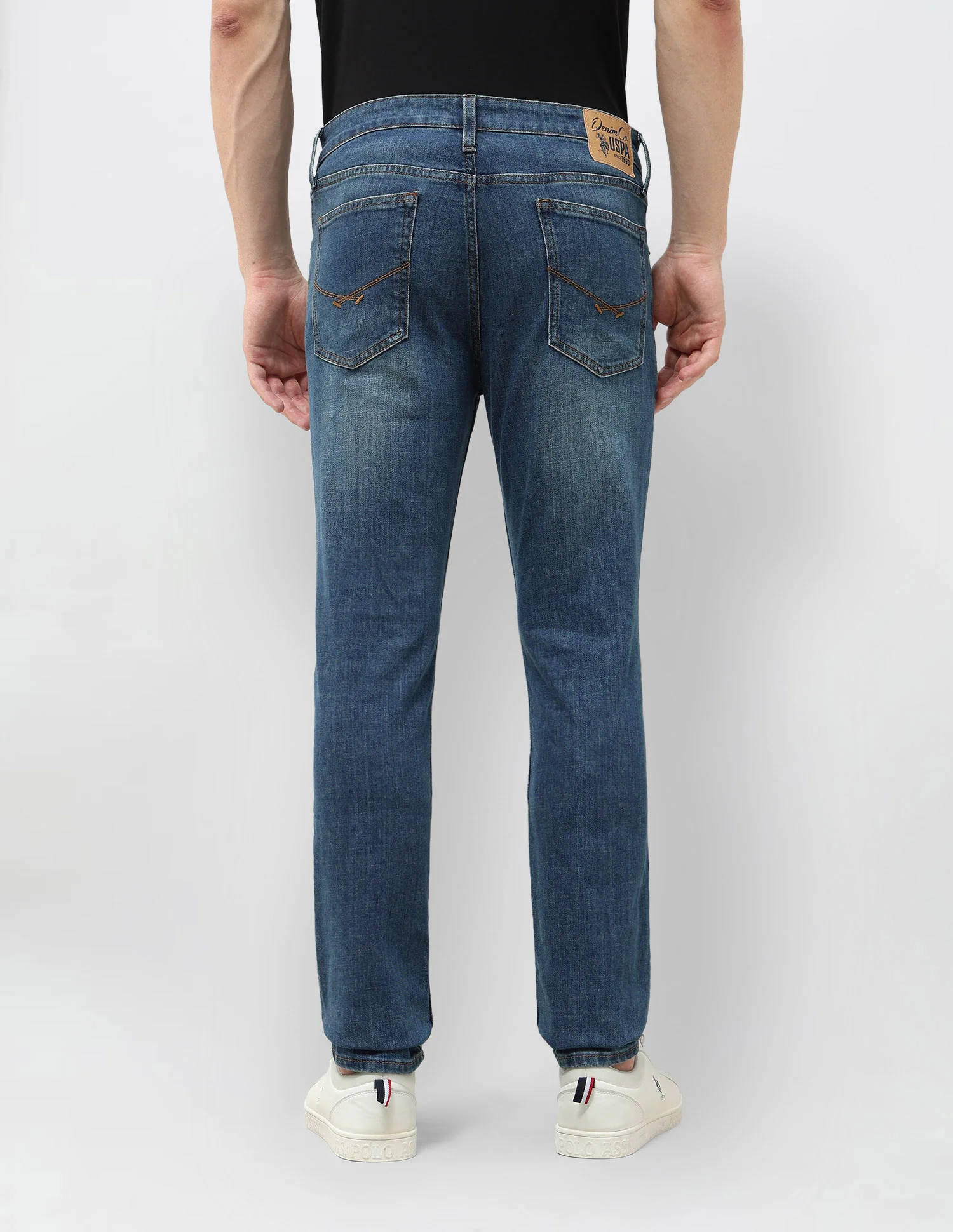 Brandon Slim Tapered Fit Stone Washed Jeans - Image 5