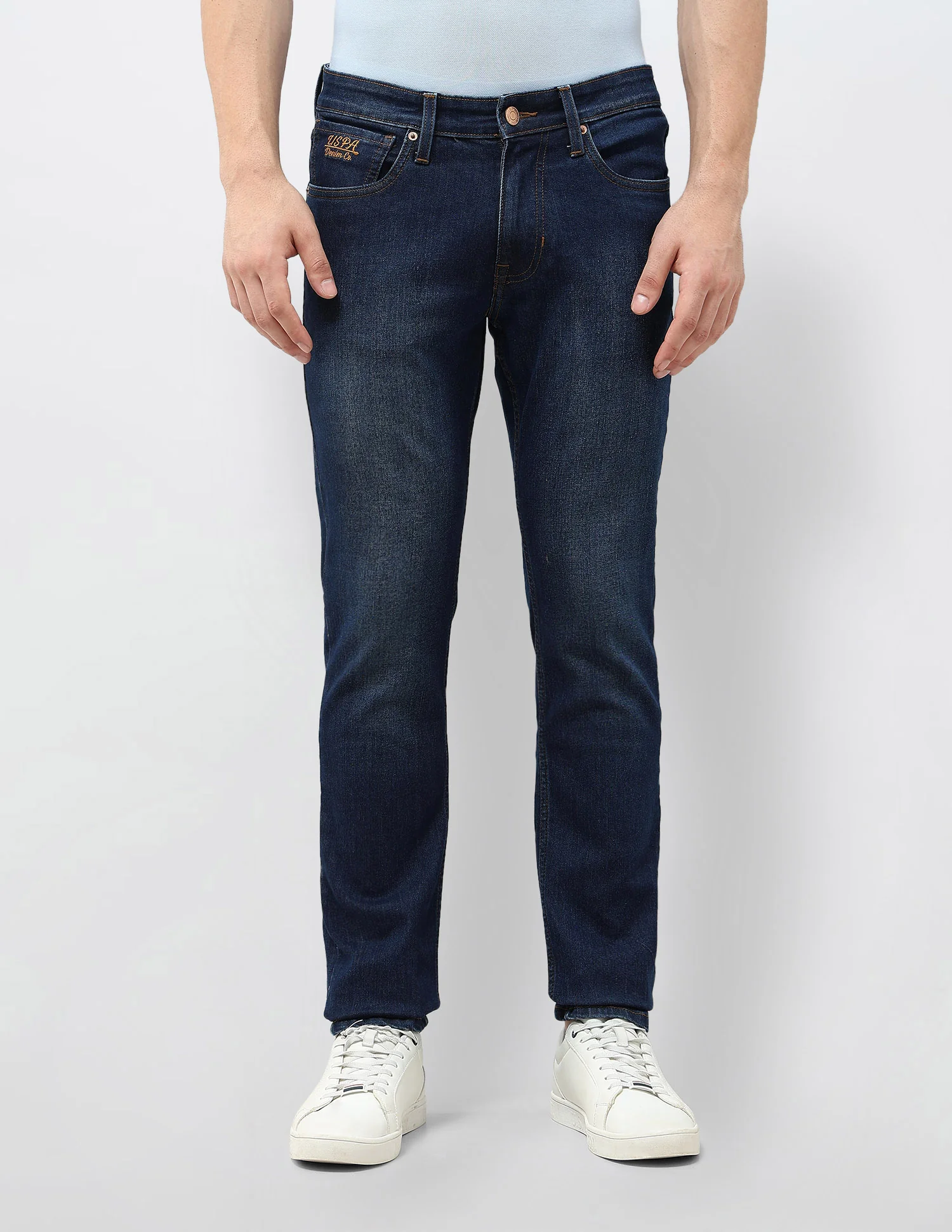 Brandon Slim Tapered Fit Stone Washed Jeans - Image 6