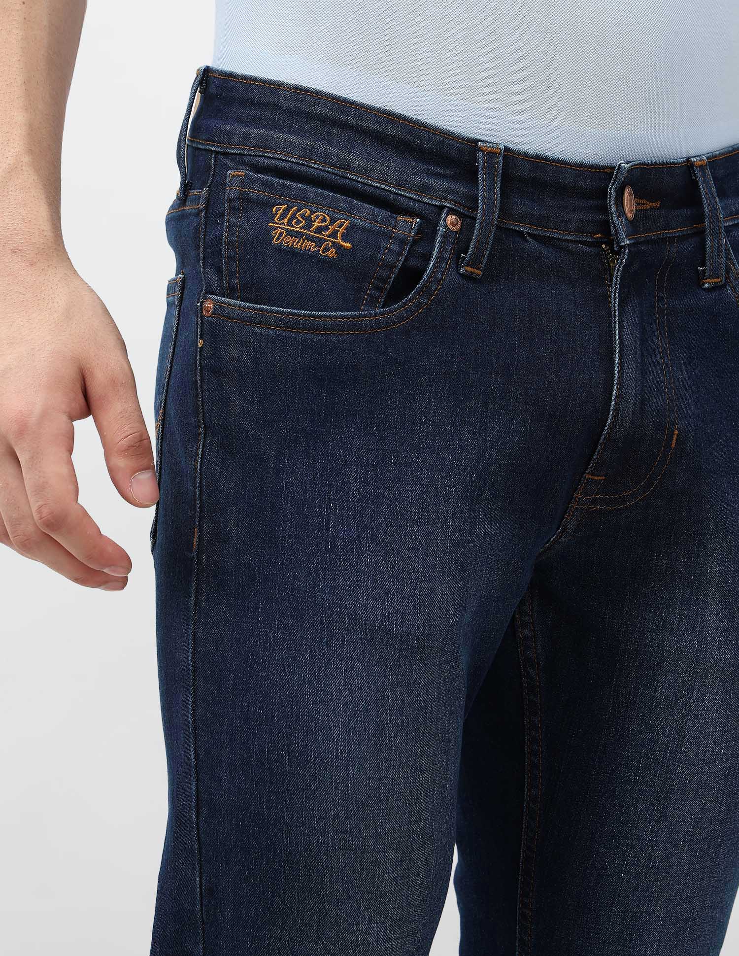 Brandon Slim Tapered Fit Stone Washed Jeans - Image 7