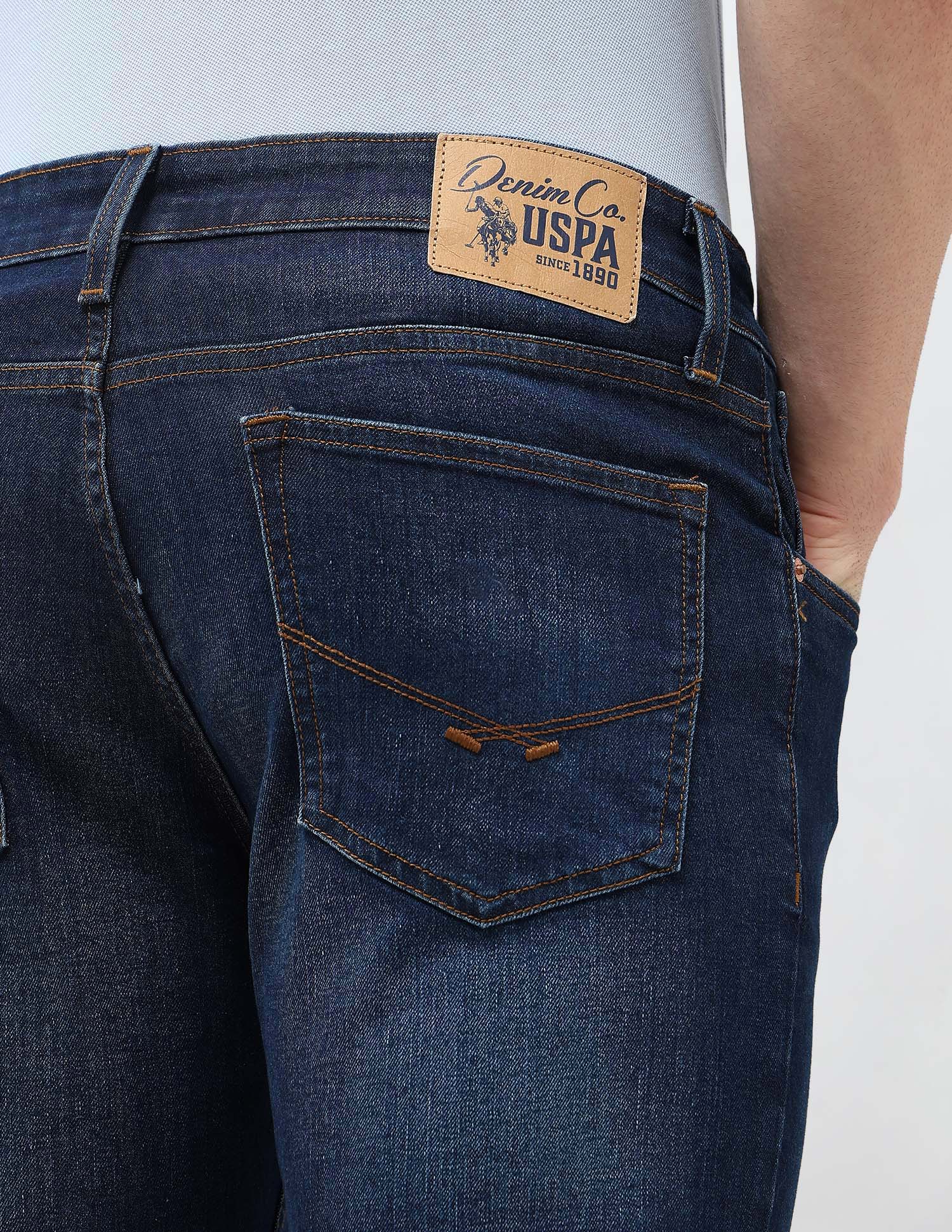 Brandon Slim Tapered Fit Stone Washed Jeans - Image 8