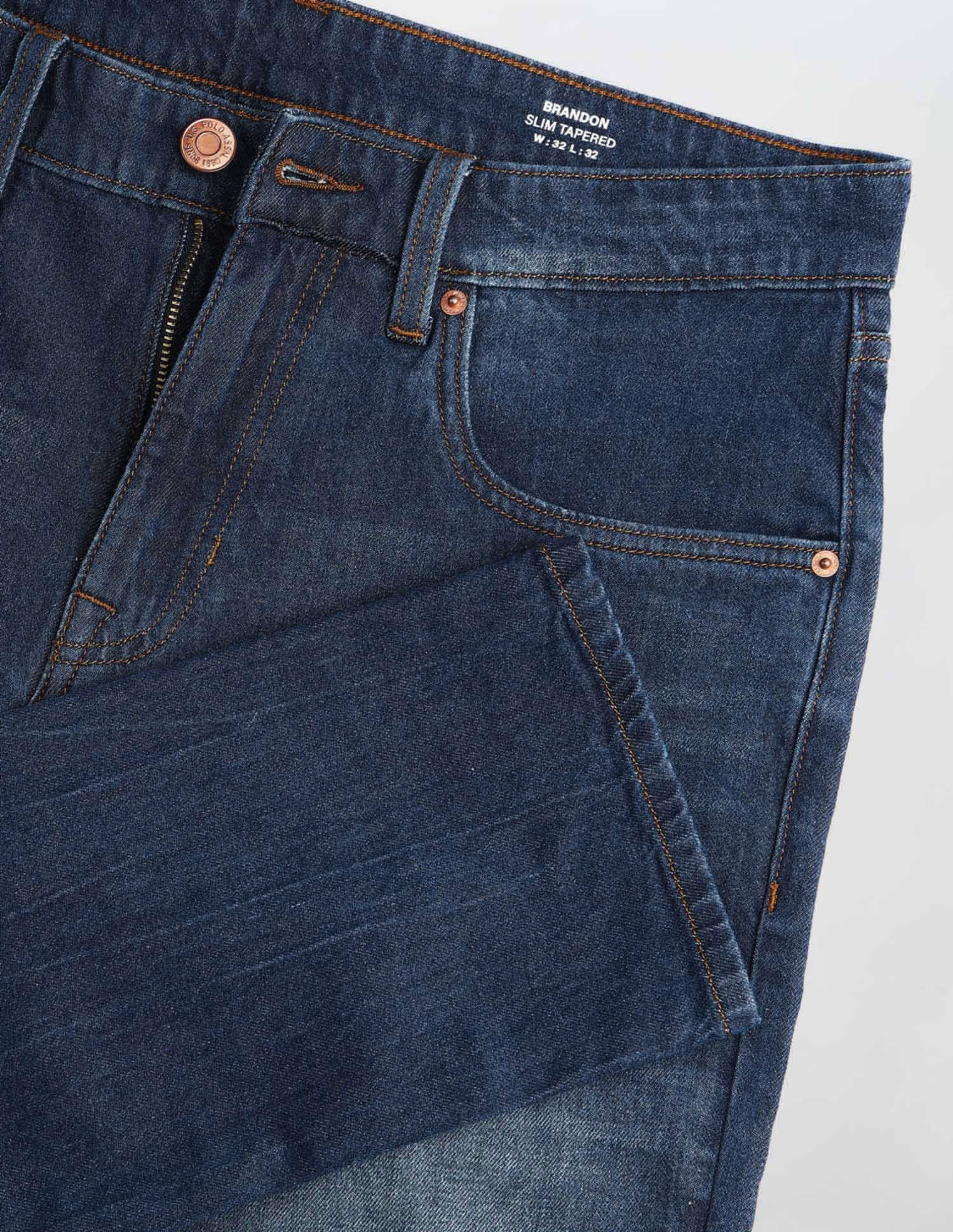 Brandon Slim Tapered Fit Whiskered Jeans - Image 2