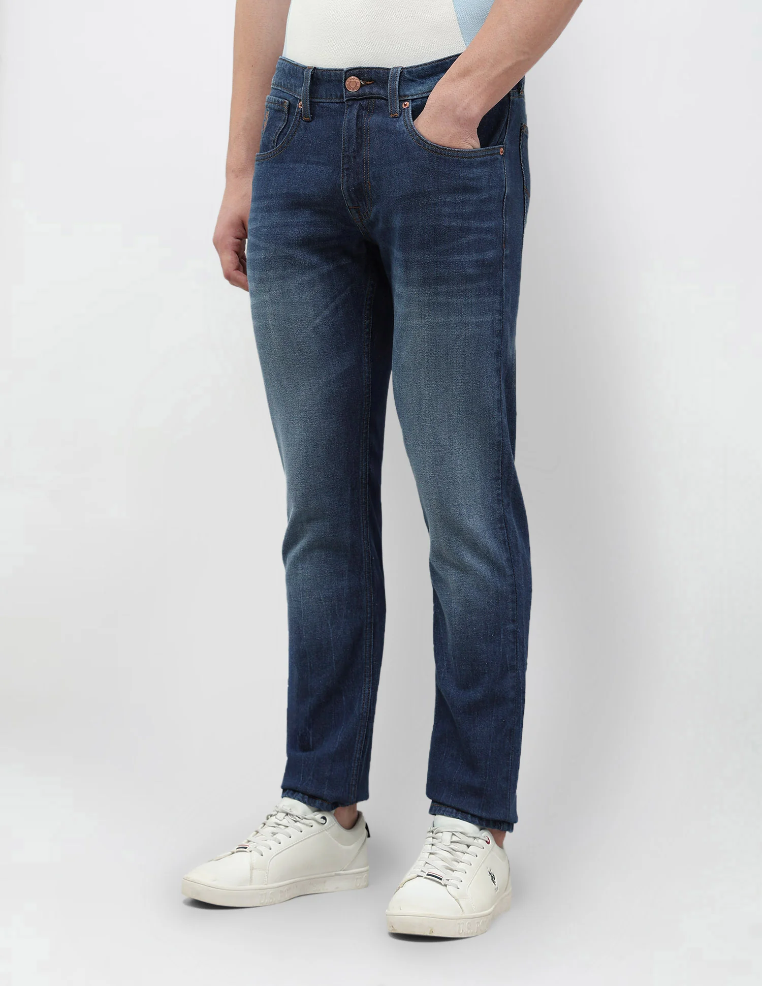 Brandon Slim Tapered Fit Whiskered Jeans - Image 4