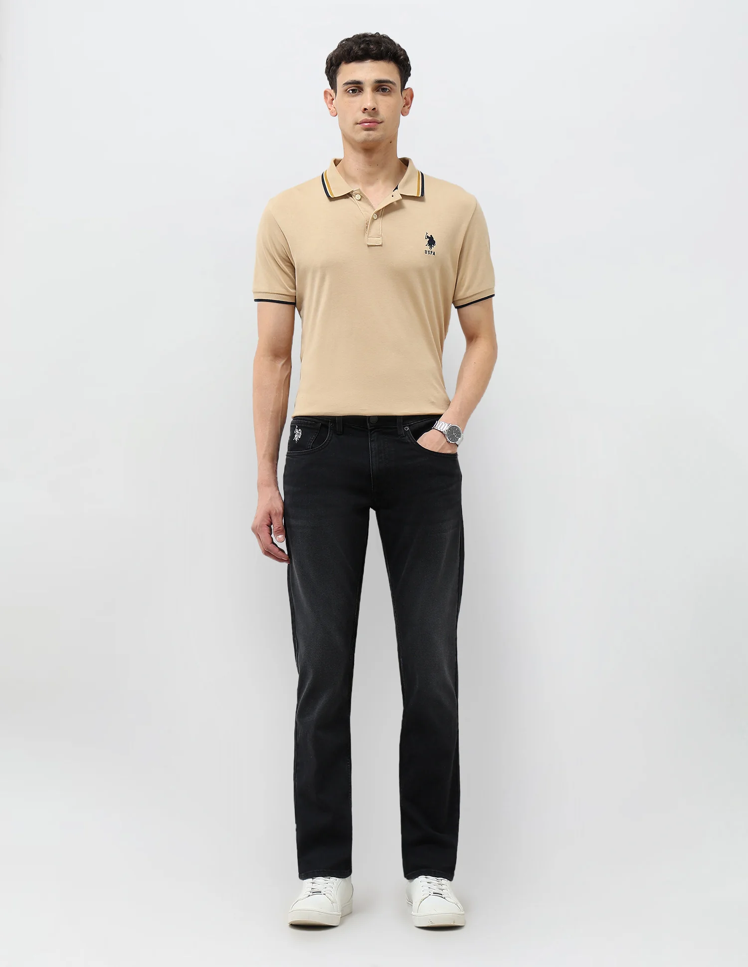 Brandon Slim Tapered Fit Whiskered Jeans - Image 3