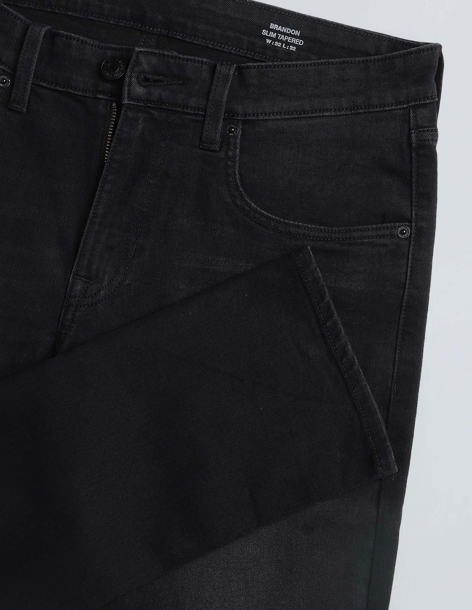 Brandon Slim Tapered Fit Whiskered Jeans - Image 2