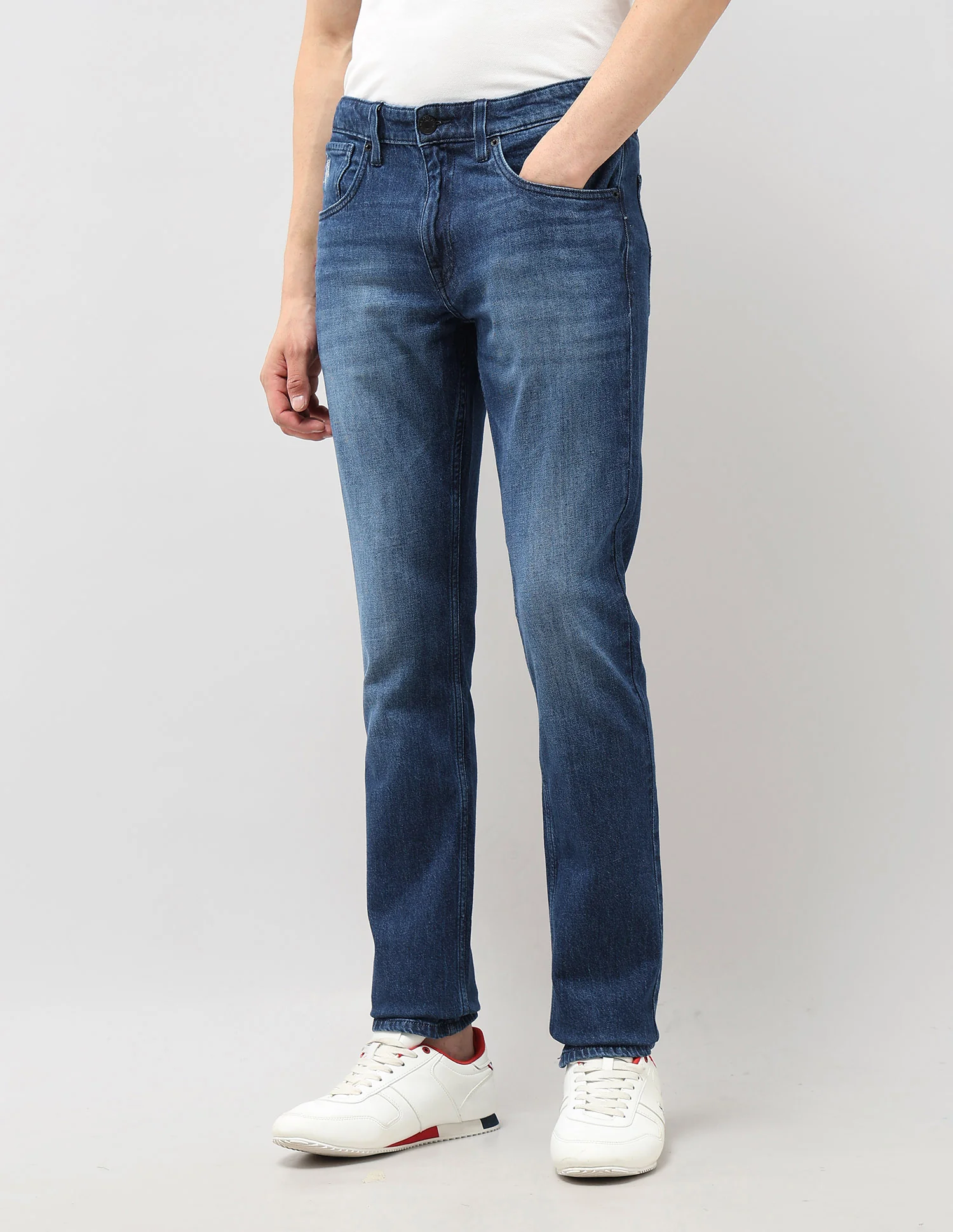 Brandon Slim Tapered Fit Whiskered Jeans - Image 4