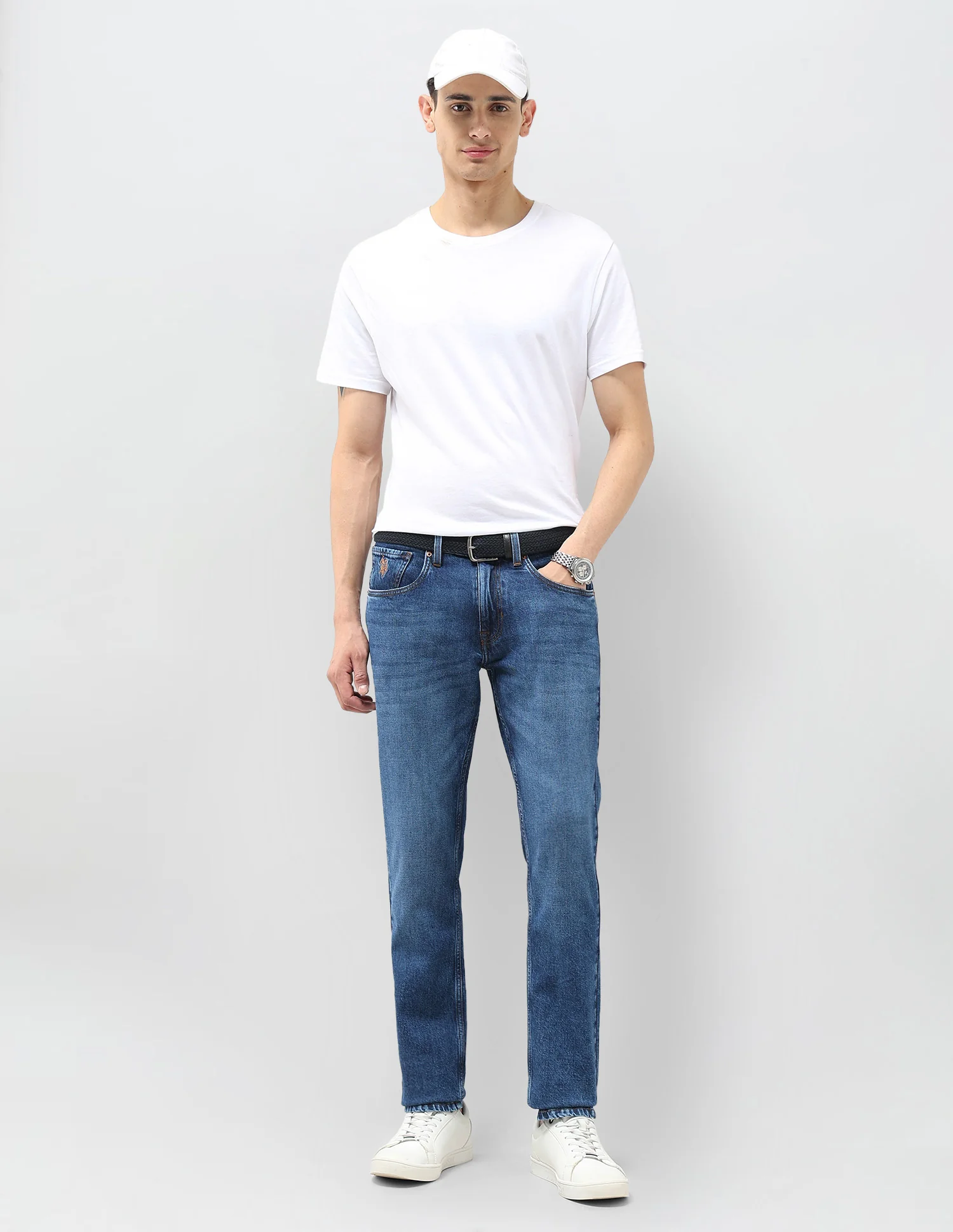 Brandon Slim Tapered Fit Whiskered Jeans - Image 3