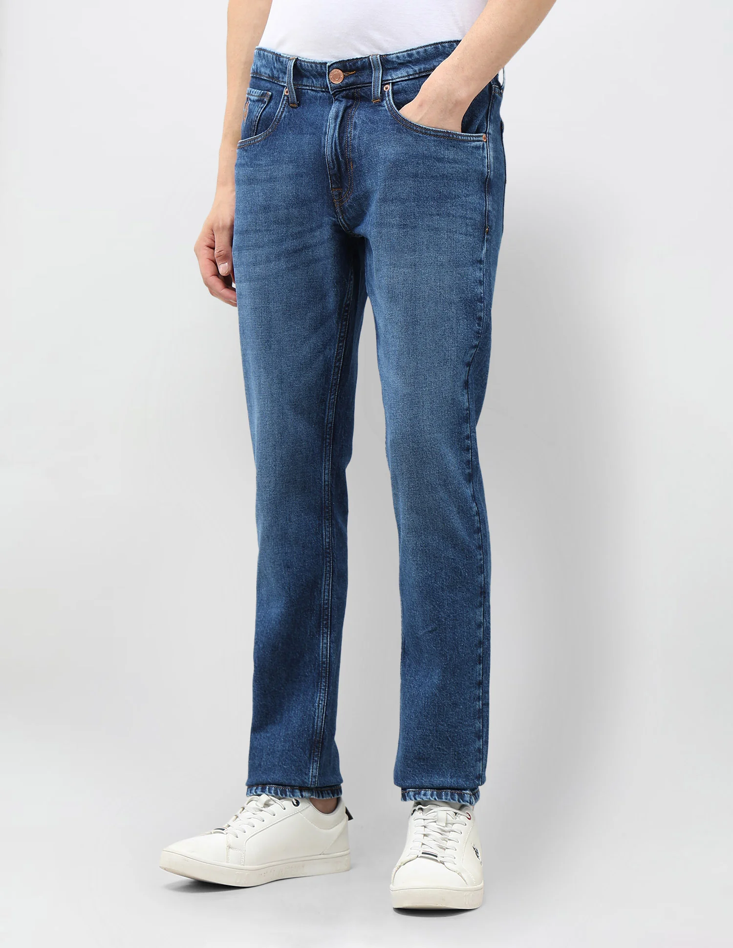Brandon Slim Tapered Fit Whiskered Jeans - Image 4