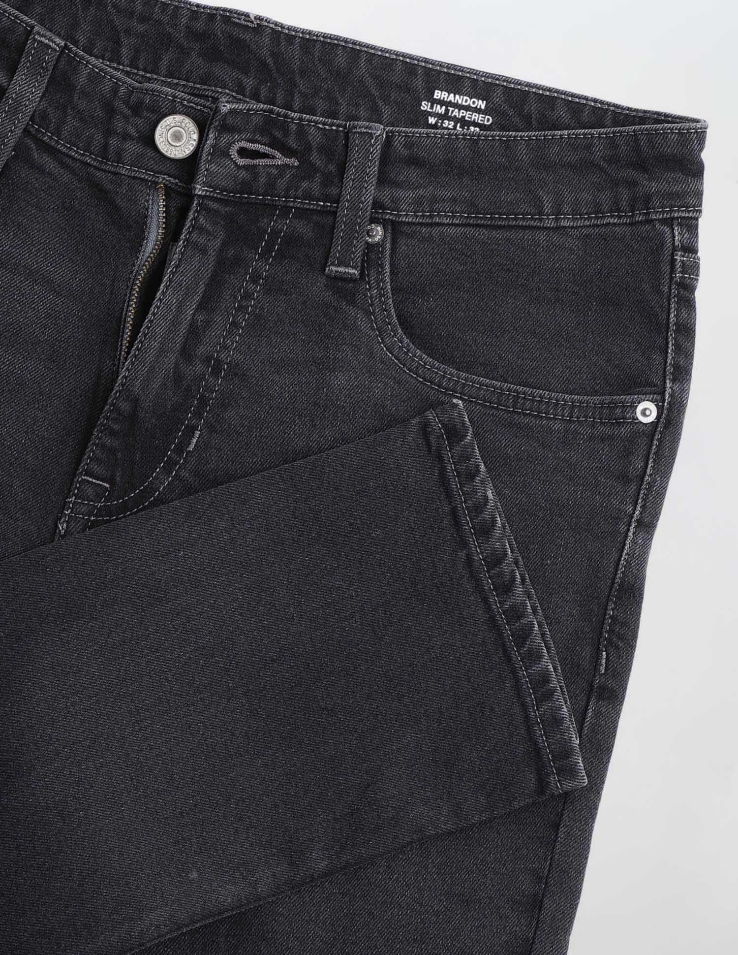 Brandon Slim Tapered Fit Whiskered Jeans - Image 2