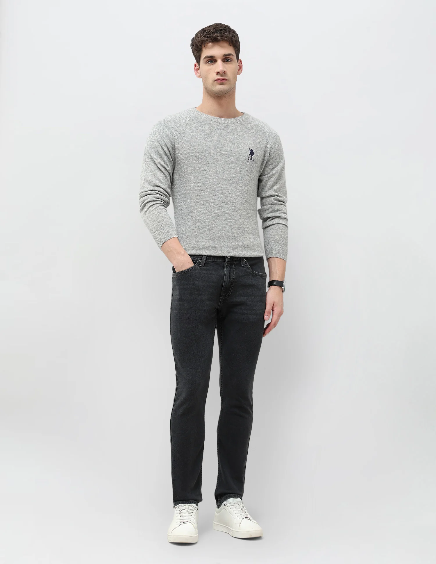 Brandon Slim Tapered Fit Whiskered Jeans - Image 3
