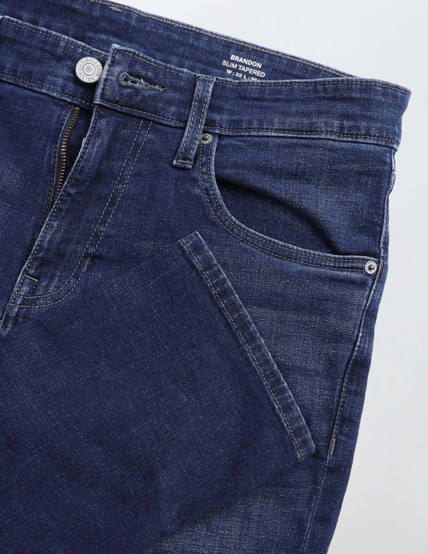 Brandon Slim Tapered Fit Whiskered Jeans - Image 2