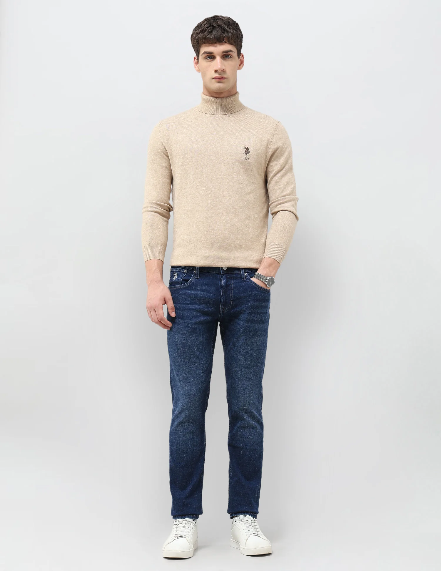 Brandon Slim Tapered Fit Whiskered Jeans - Image 3