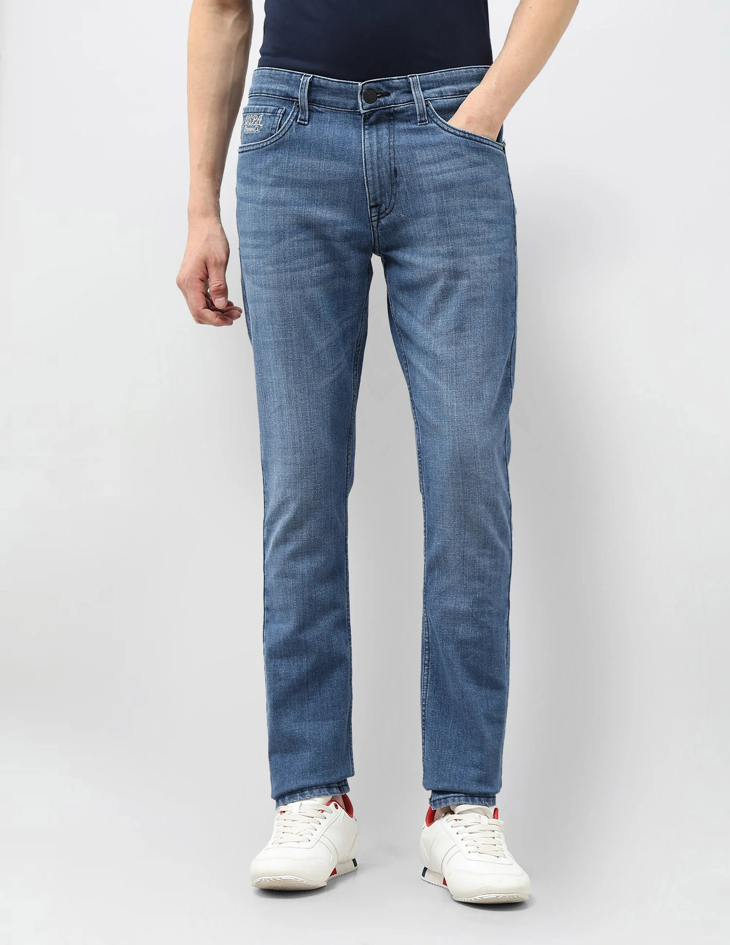 Brandon Slim Tapered Fit Whiskered Jeans - Image 6