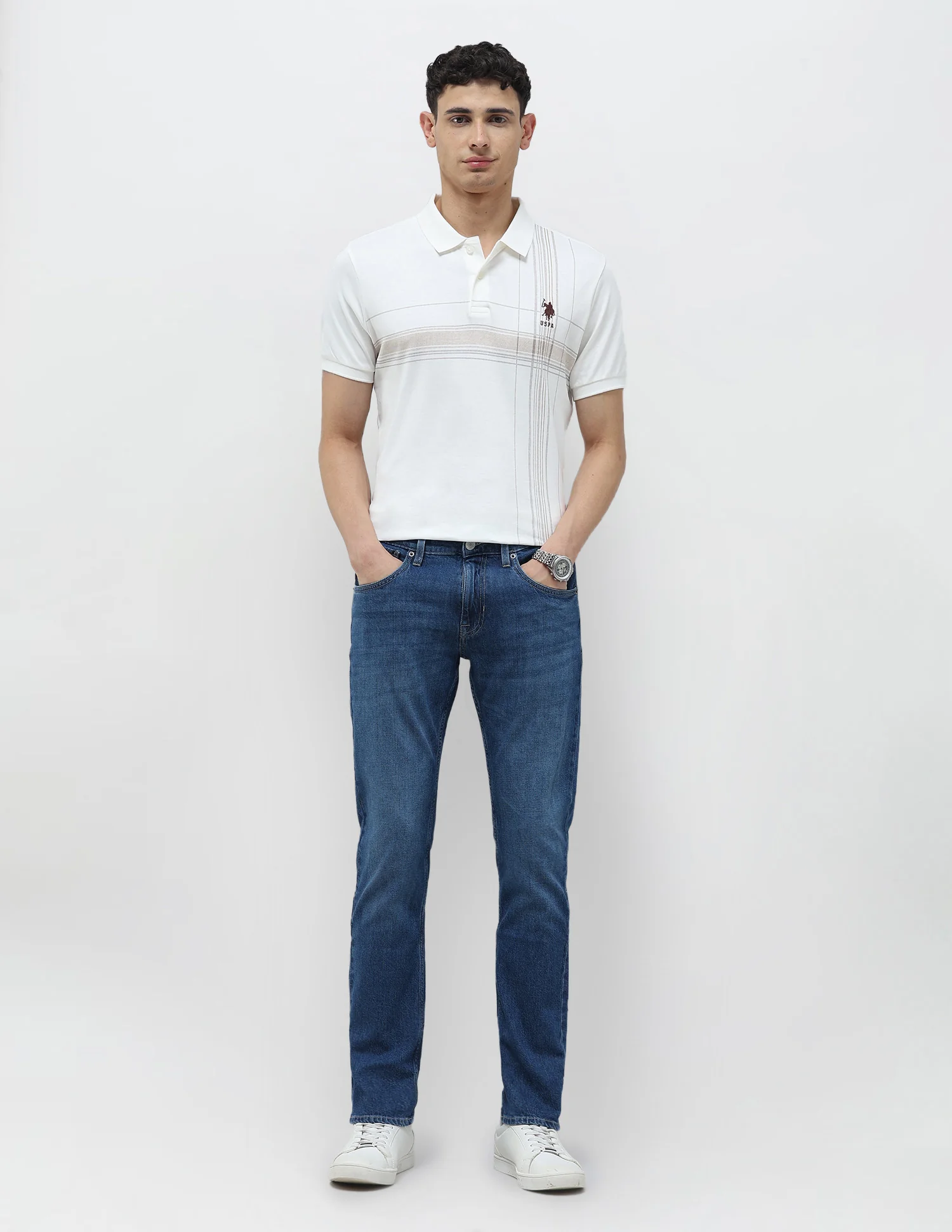 Brandon Slim Tapered Fit Whiskered Jeans - Image 3