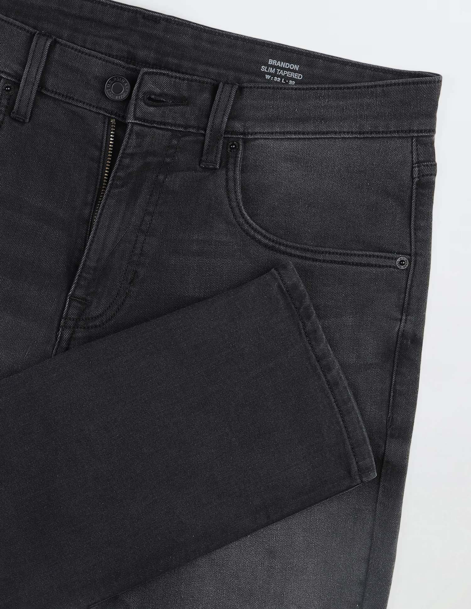 Brandon Slim Tapered Fit Whiskered Jeans - Image 2