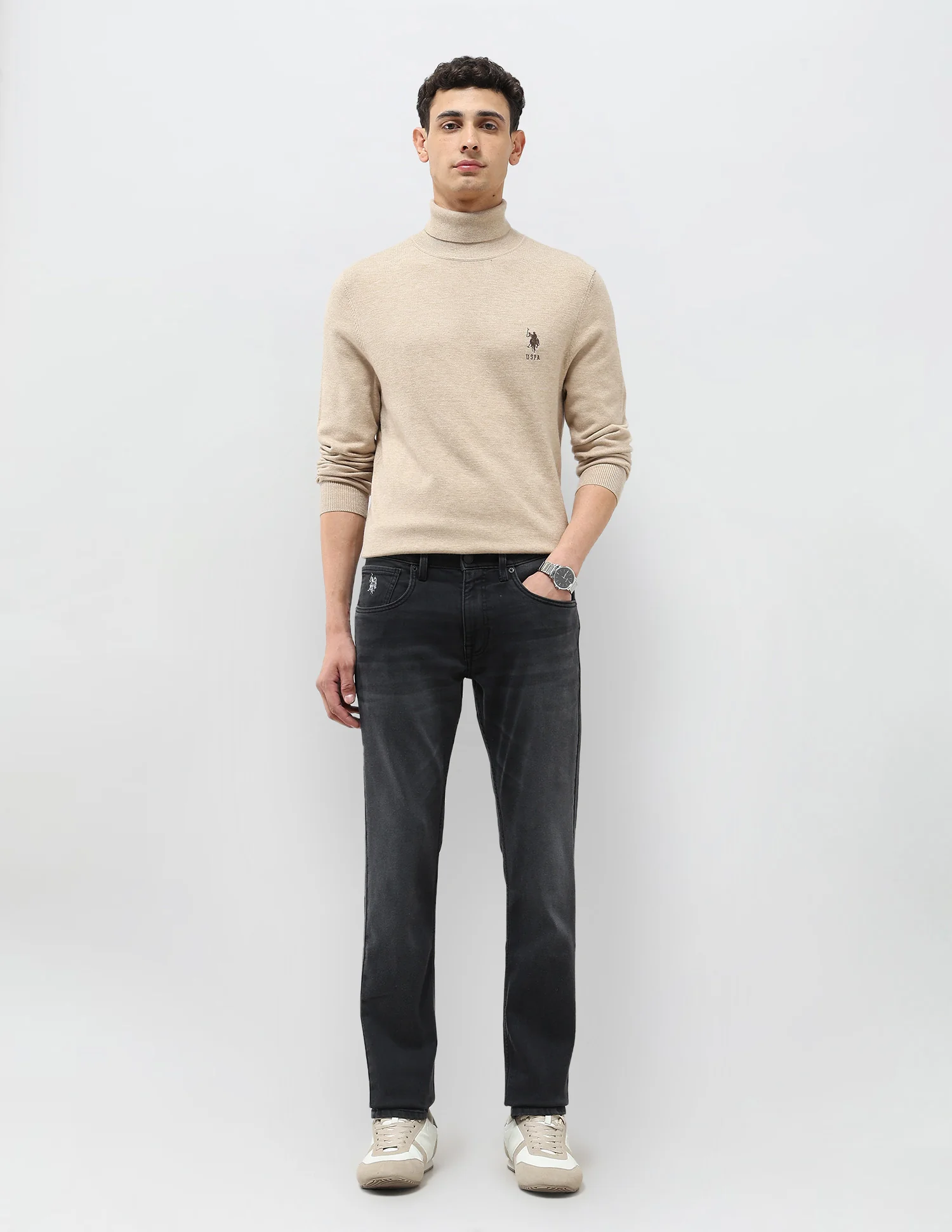 Brandon Slim Tapered Fit Whiskered Jeans - Image 3