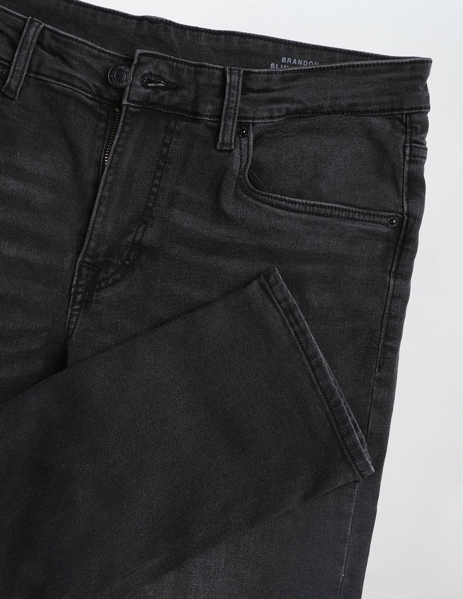 Brandon Slim Tapered Fit Whiskered Jeans - Image 2
