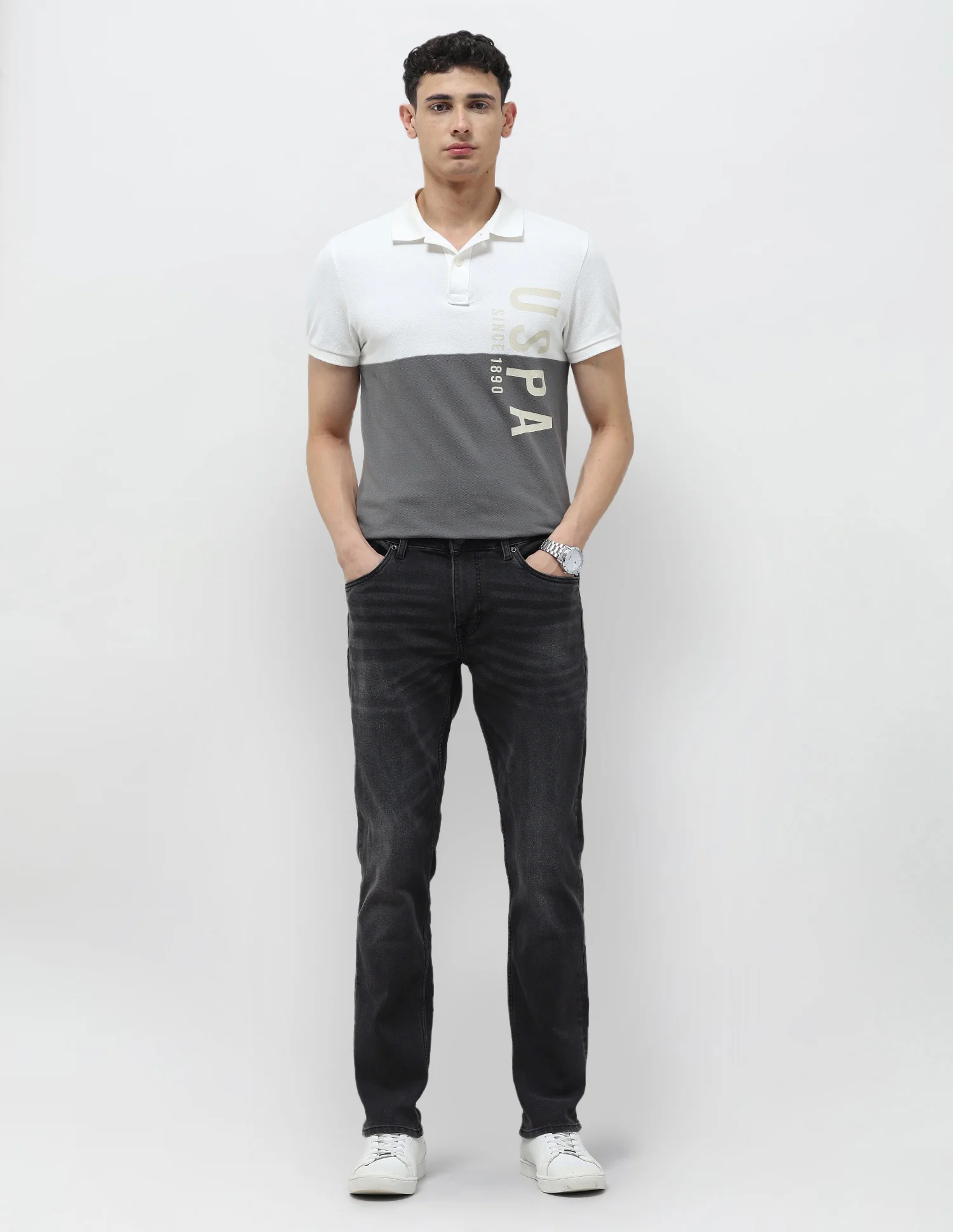 Brandon Slim Tapered Fit Whiskered Jeans - Image 3