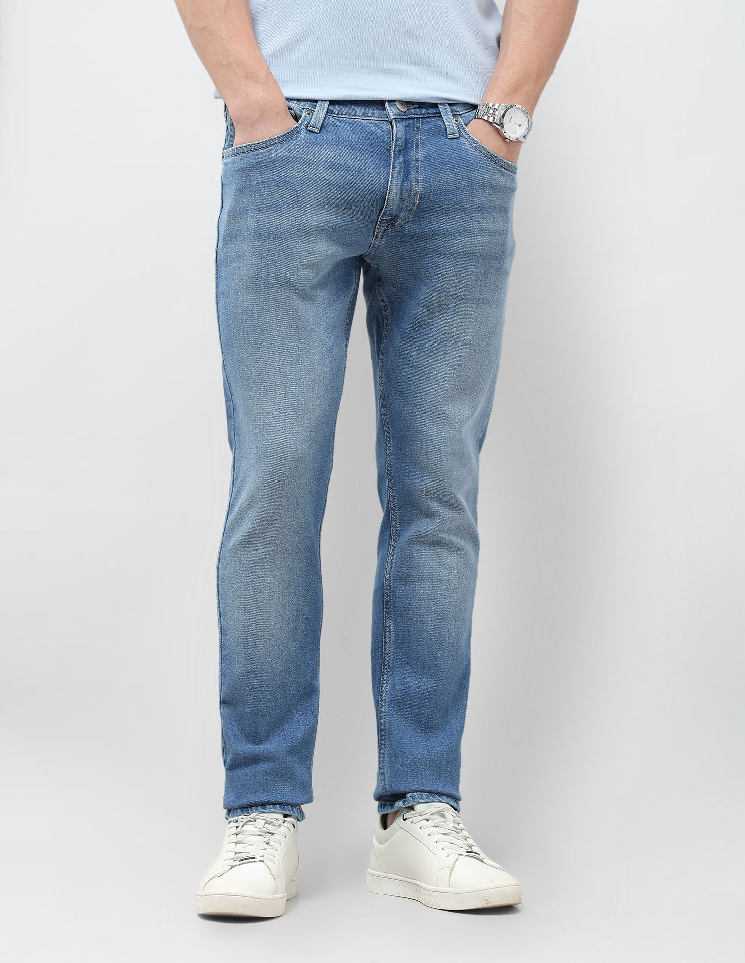 Brandon Slim Tapered Fit Whiskered Jeans