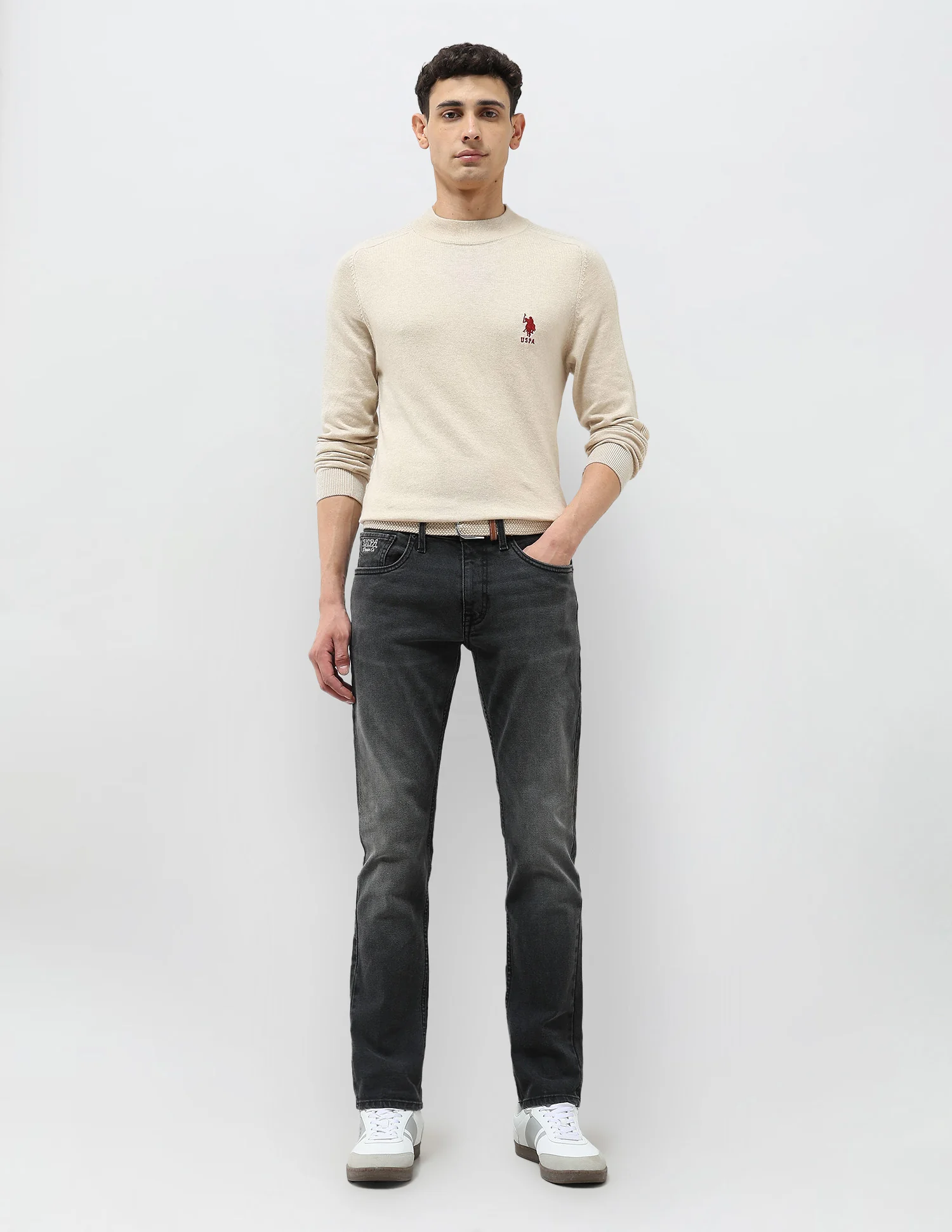 Brandon Slim Tapered Fit Whiskered Jeans - Image 3