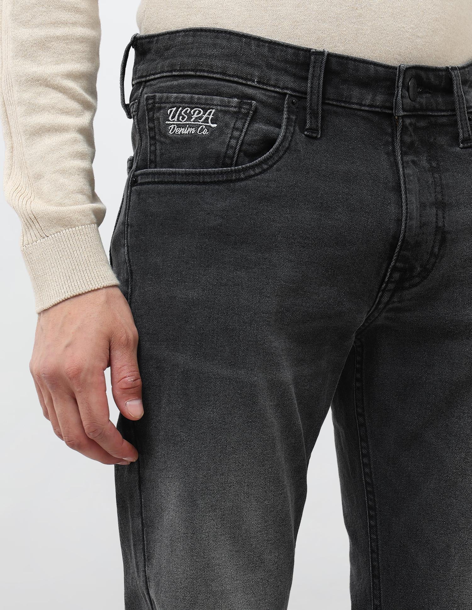 Brandon Slim Tapered Fit Whiskered Jeans - Image 7