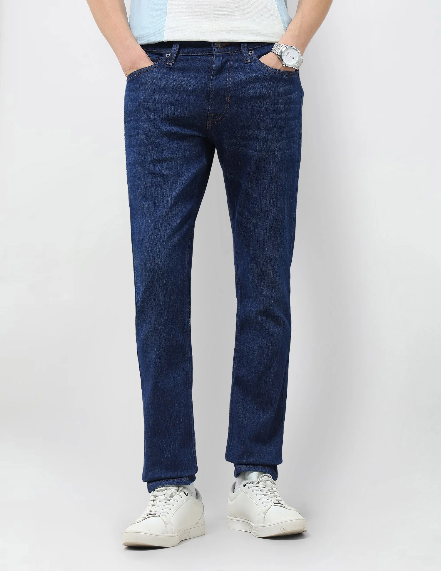 Brandon Slim Tapered Fit Whiskered Jeans