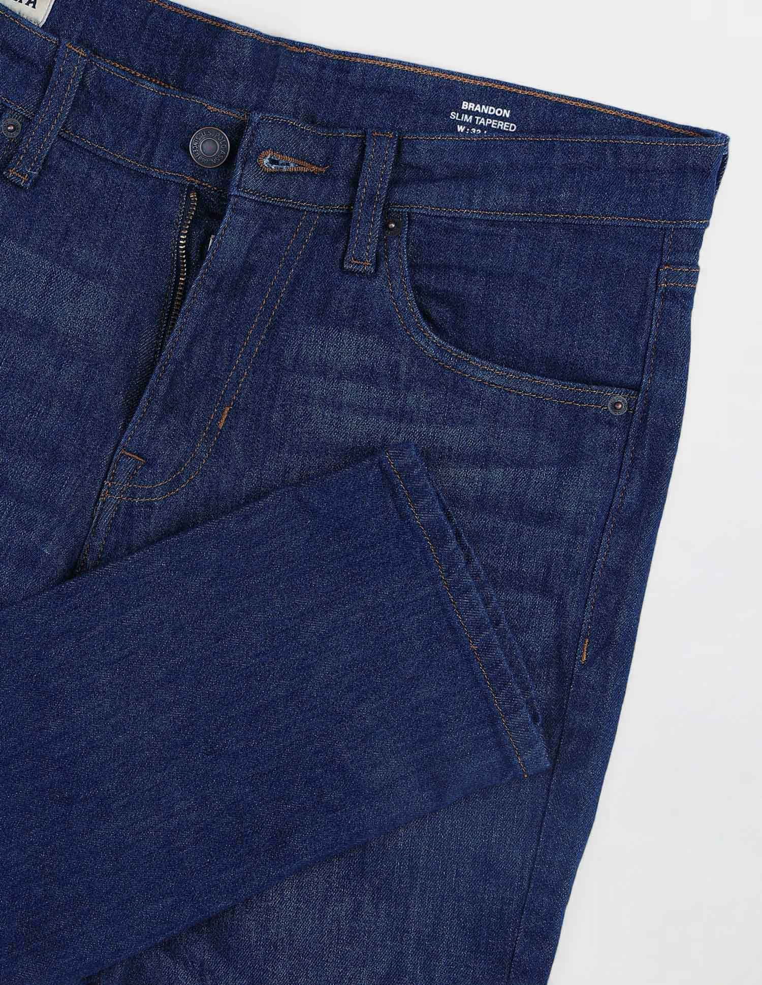 Brandon Slim Tapered Fit Whiskered Jeans - Image 2