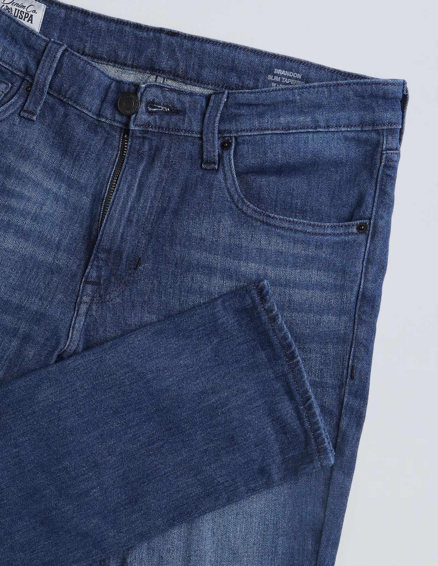 Brandon Slim Tapered Fit Whiskered Jeans - Image 2