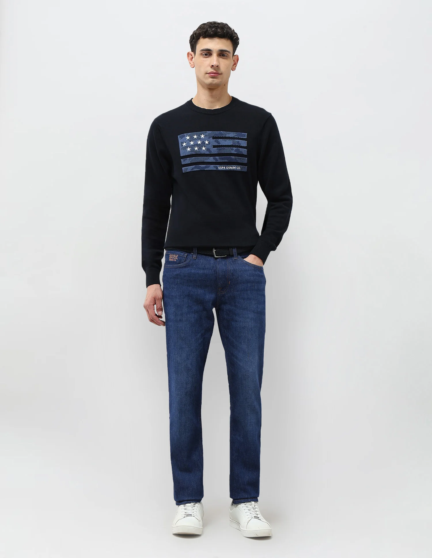 Brandon Slim Tapered Fit Whiskered Jeans - Image 3