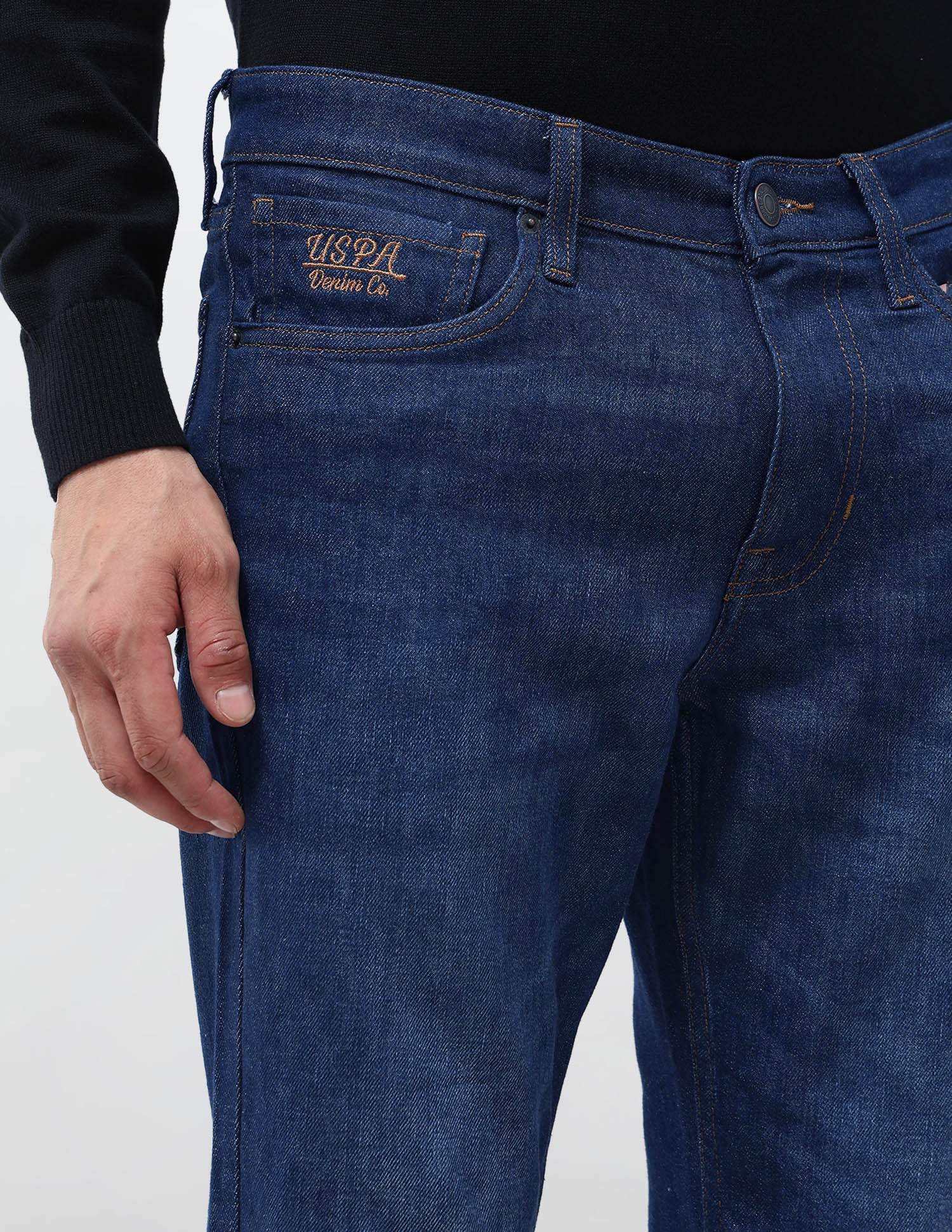 Brandon Slim Tapered Fit Whiskered Jeans - Image 7